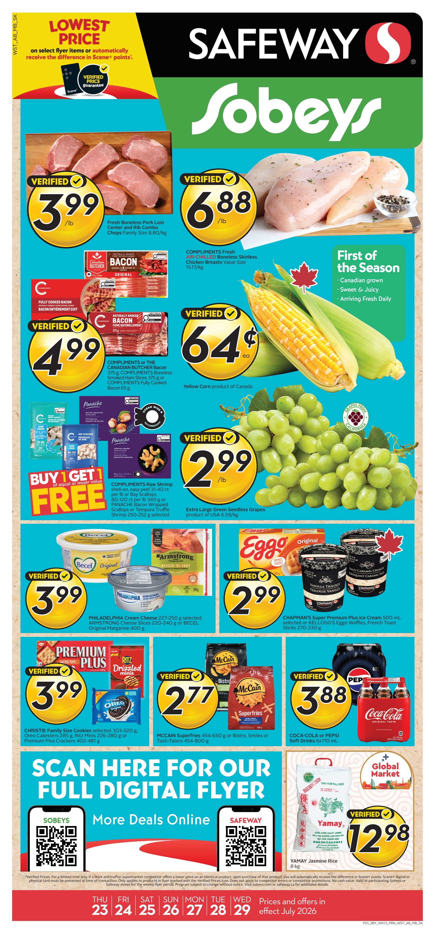 Sobeys/Safeway (SK & MB) Flyer July 23 to 29
