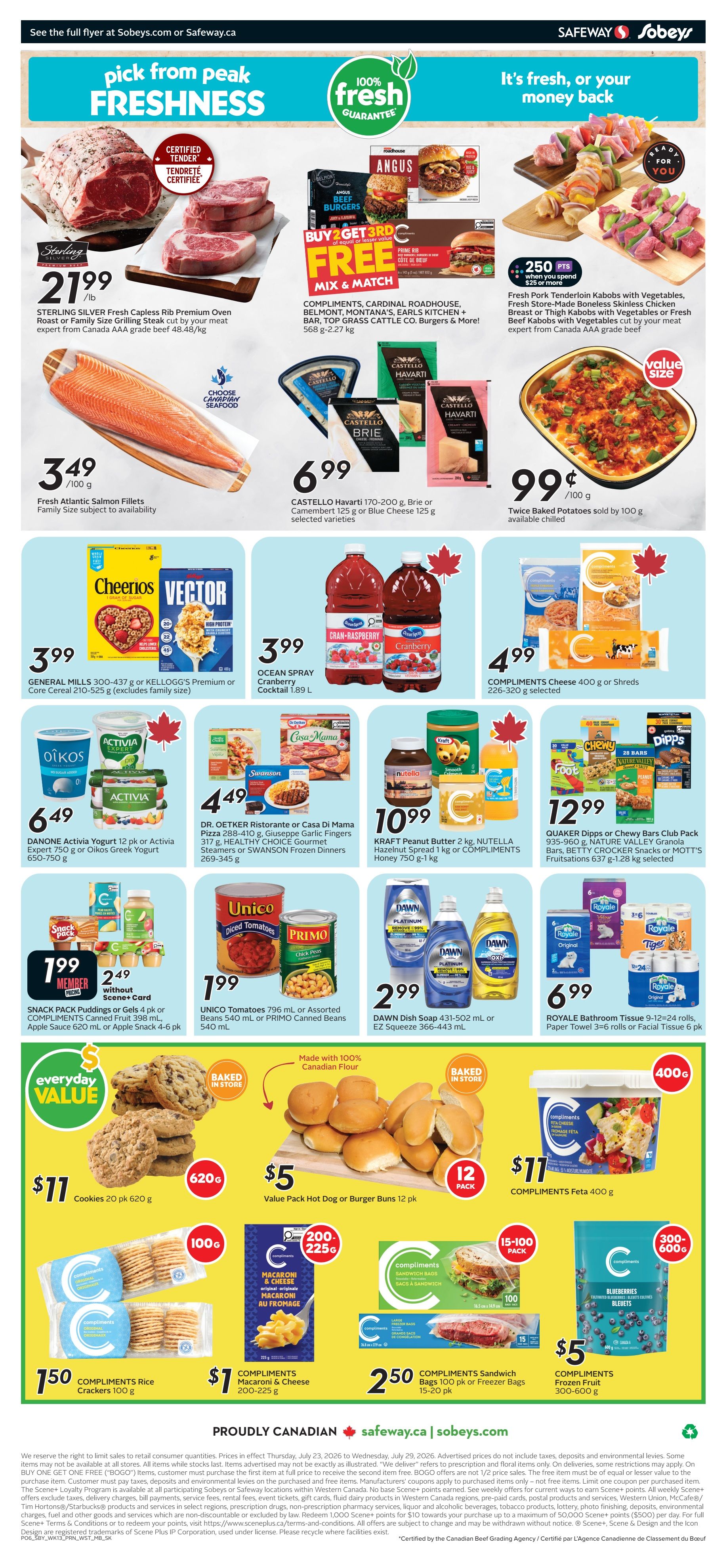 Sobeys/Safeway (SK & MB) Flyer July 23 to 29