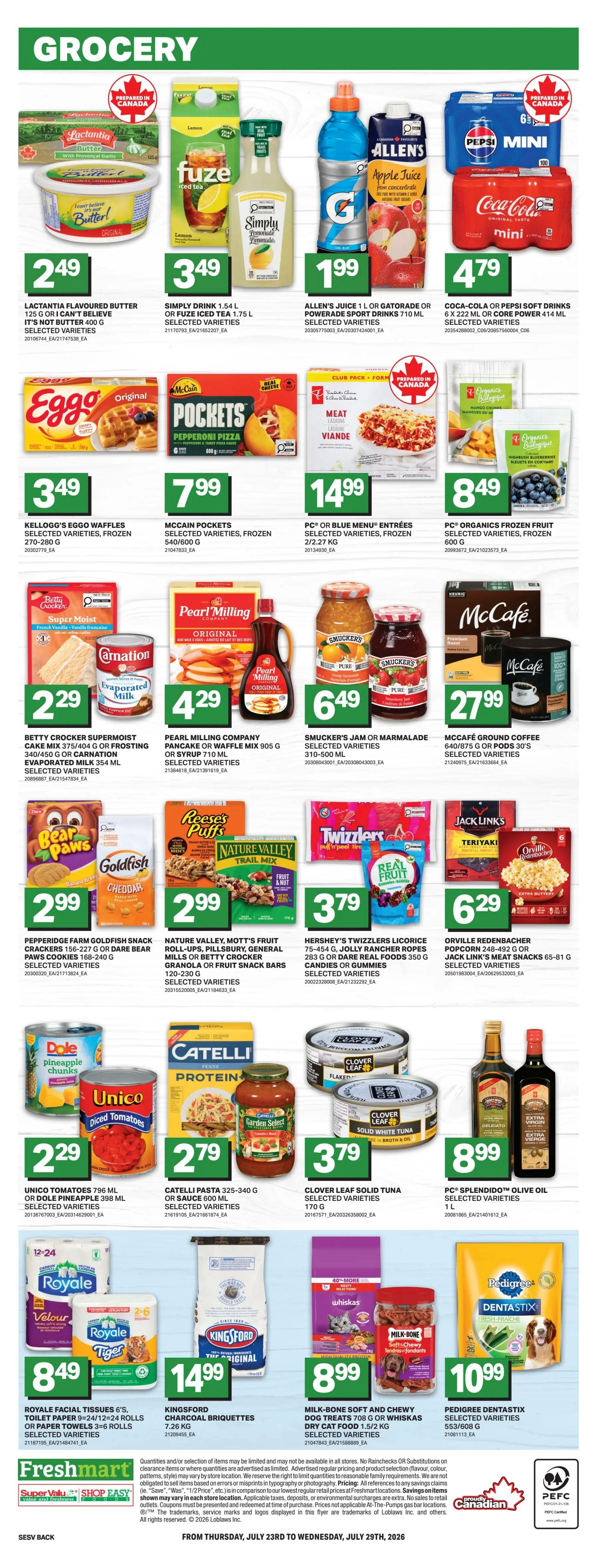 Shop Easy & SuperValu Flyer July 23 to 29