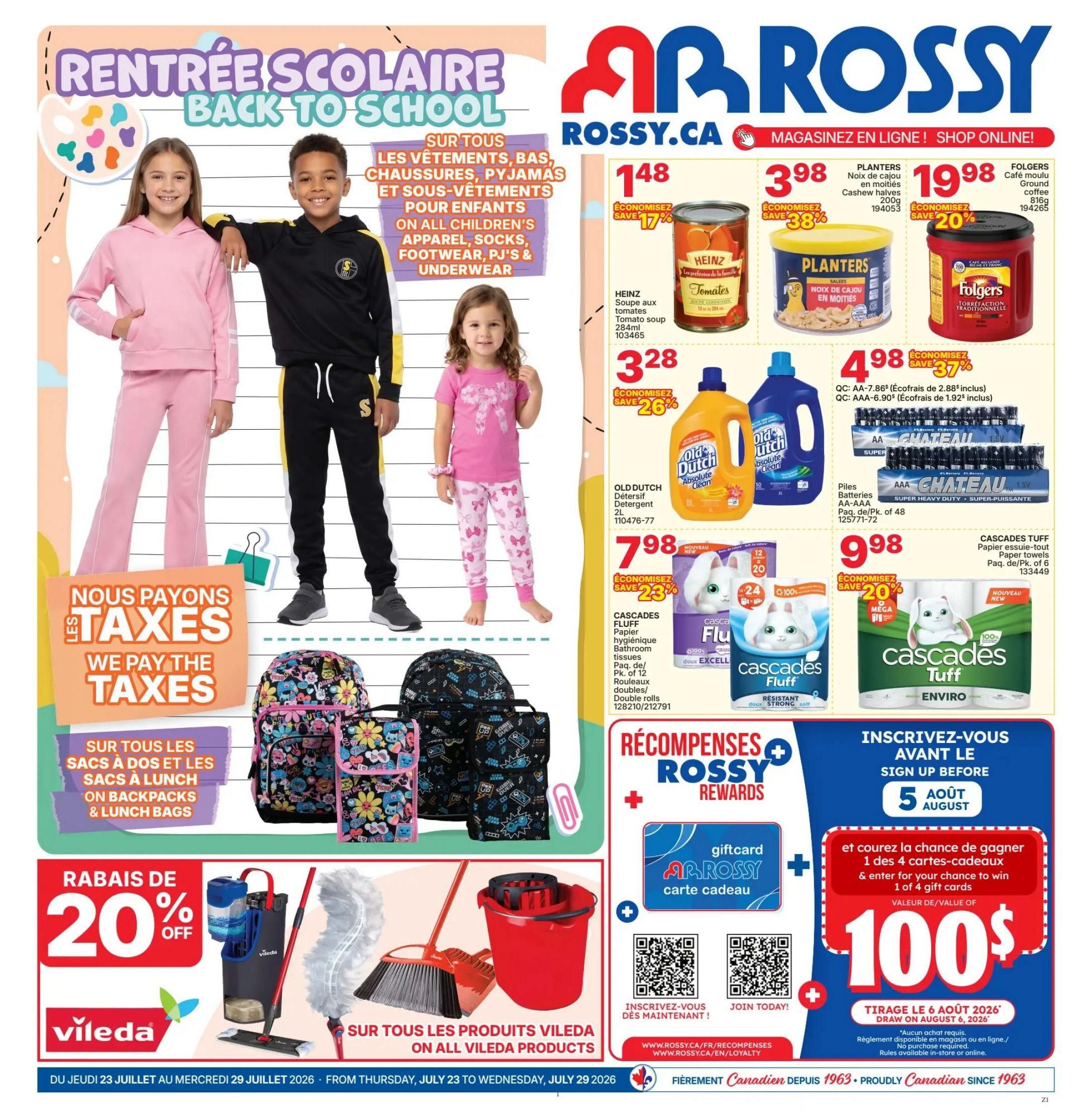 Rossy Flyer July 23 to 29