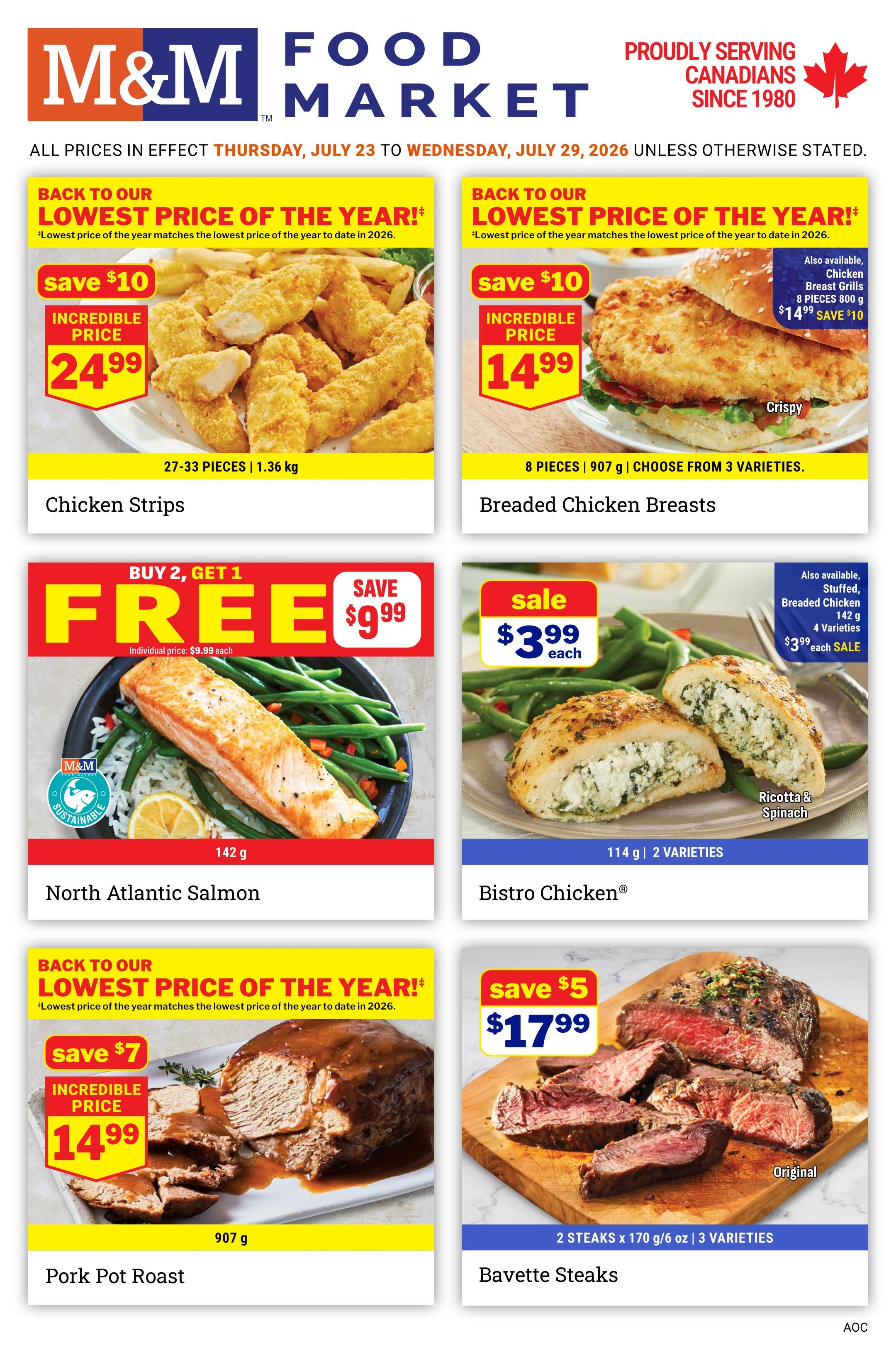 M&M Food Market (Atlantic, ON & West) Flyer July 23 to 29
