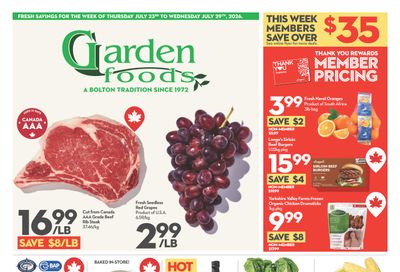 Garden Foods Flyer July 23 to 29