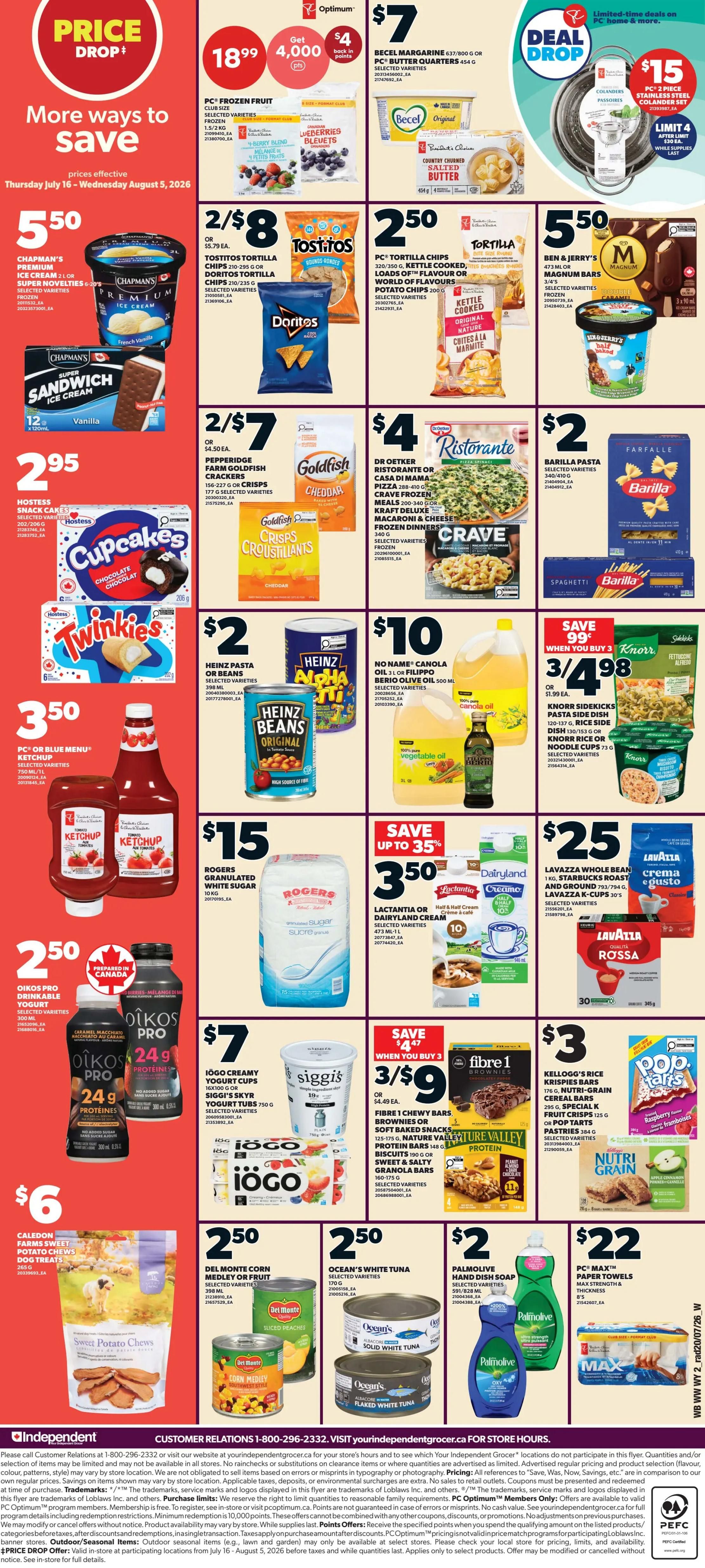 Independent Grocer (West) Flyer July 23 to 29