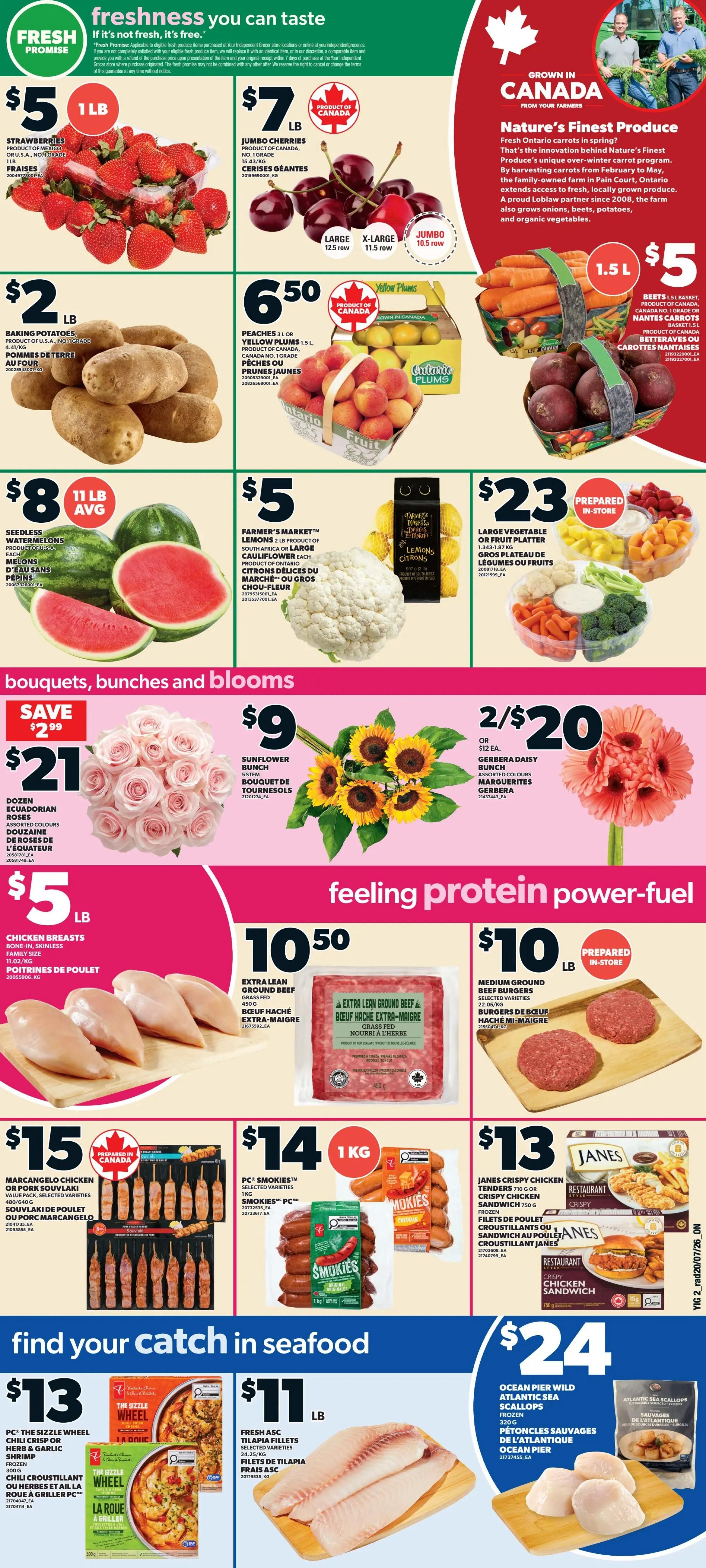 Independent Grocer (ON) Flyer July 23 to 29