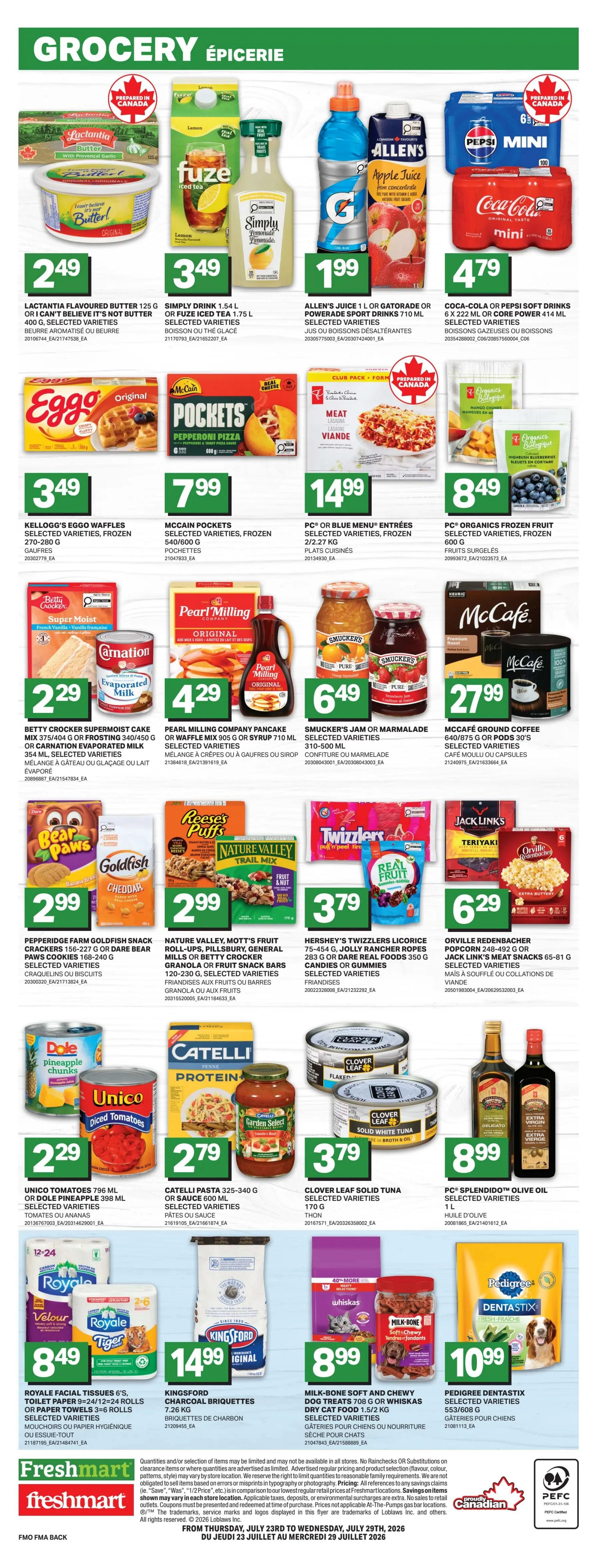 Freshmart (ON) Flyer July 23 to 29