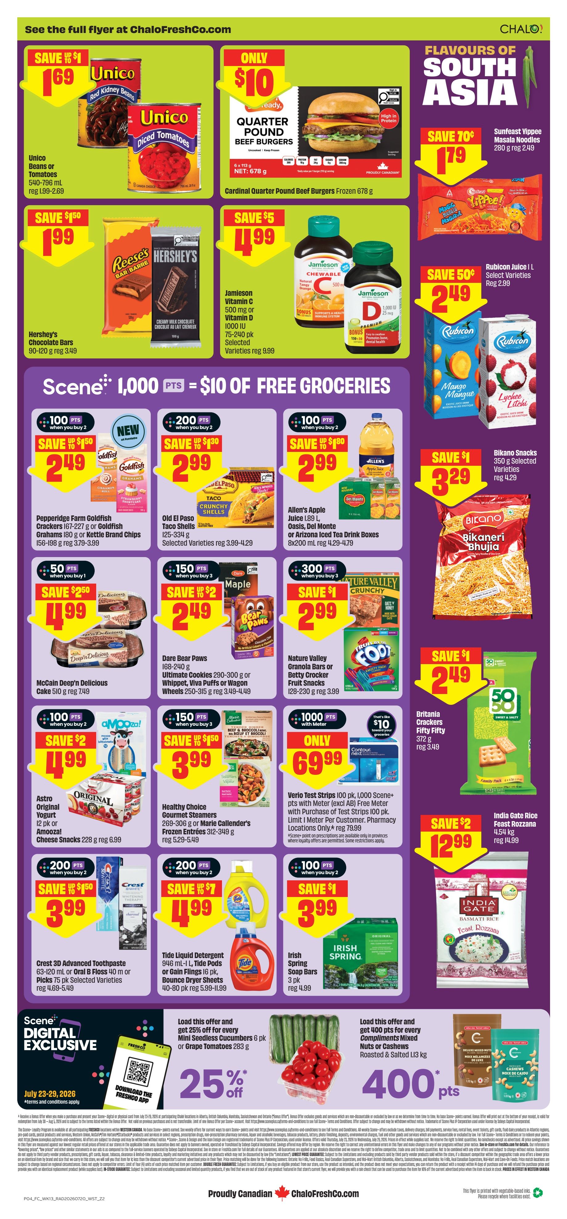 Chalo! FreshCo (West) Flyer July 23 to 29
