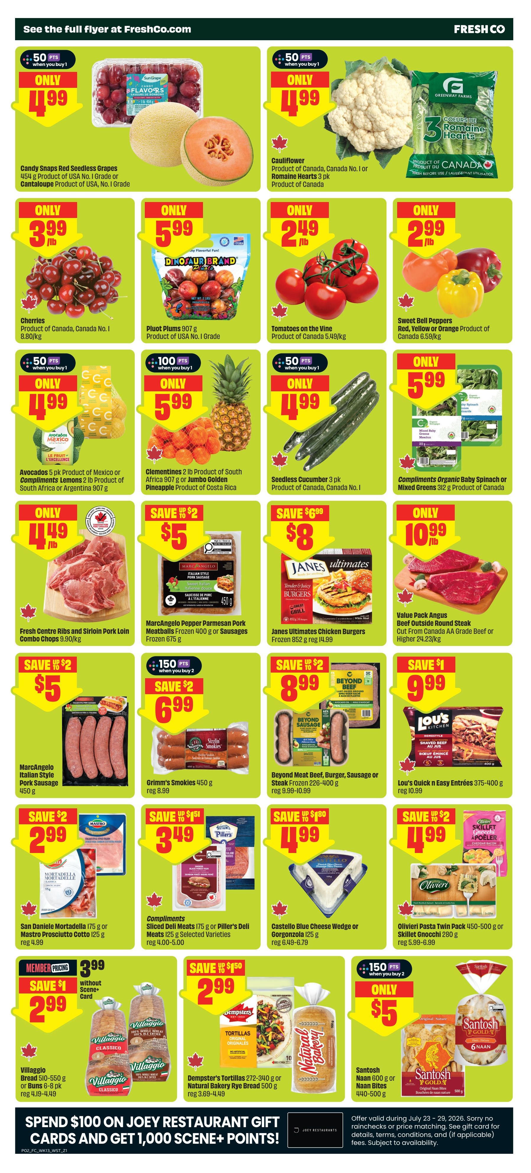 FreshCo (West) Flyer July 23 to 29