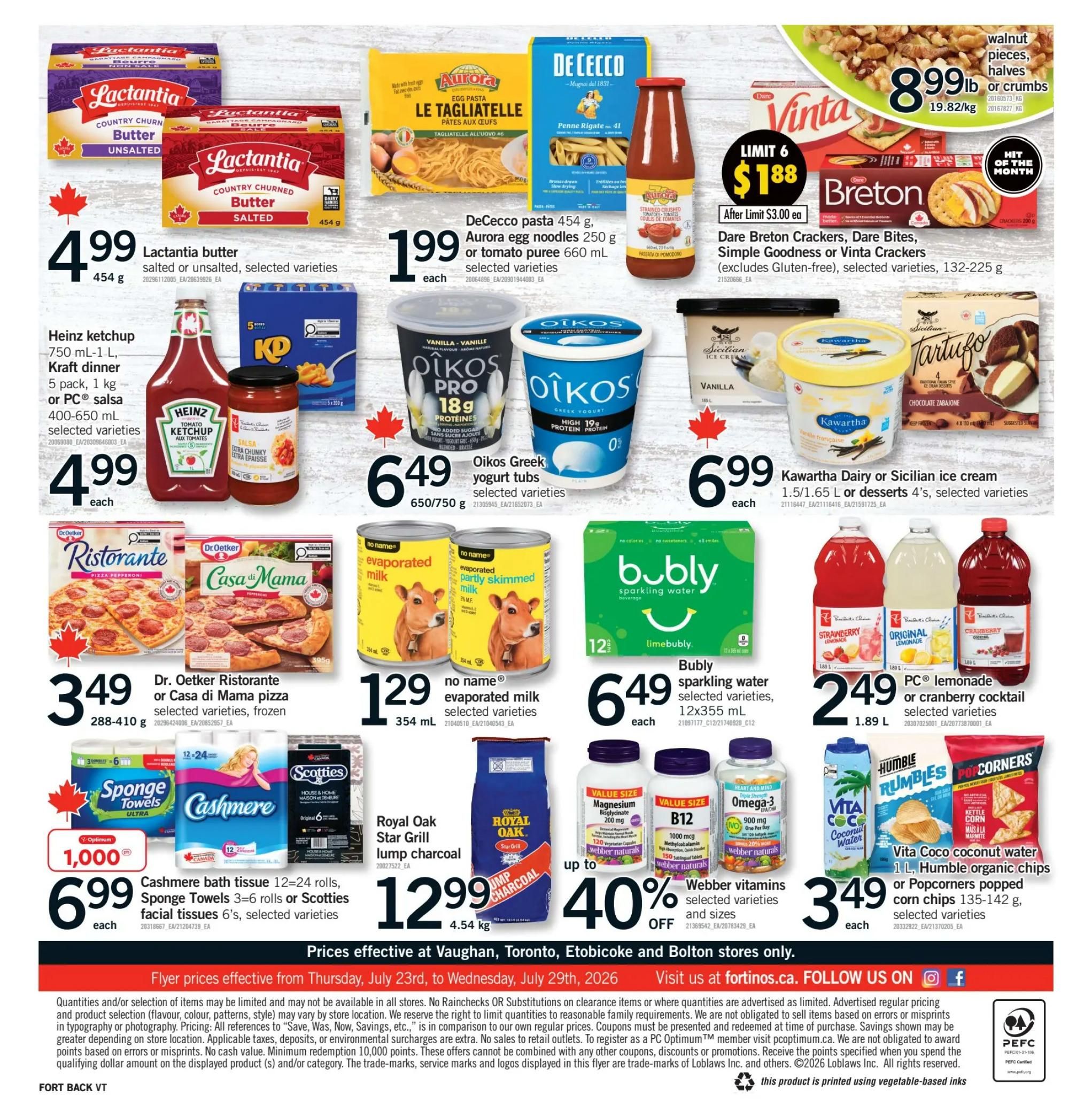 Fortinos Flyer July 23 to 29