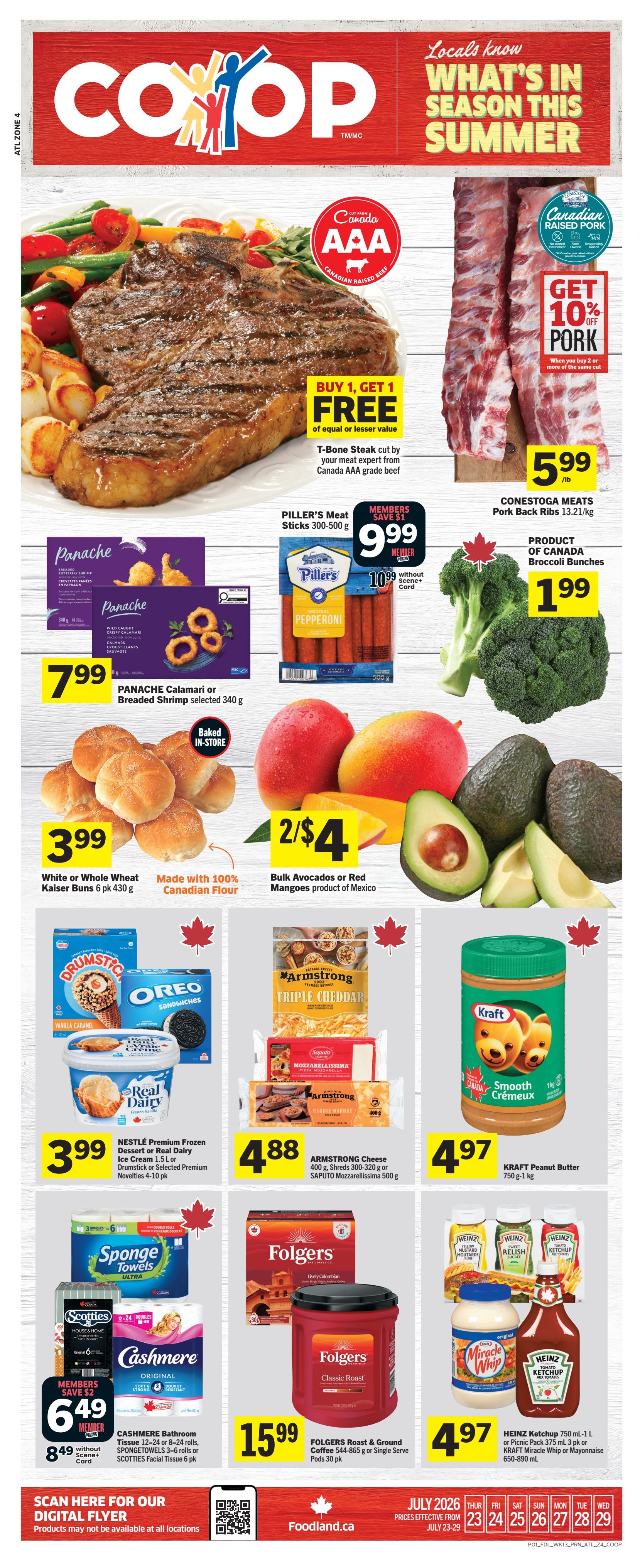 Foodland Co-op Flyer July 23 to 29
