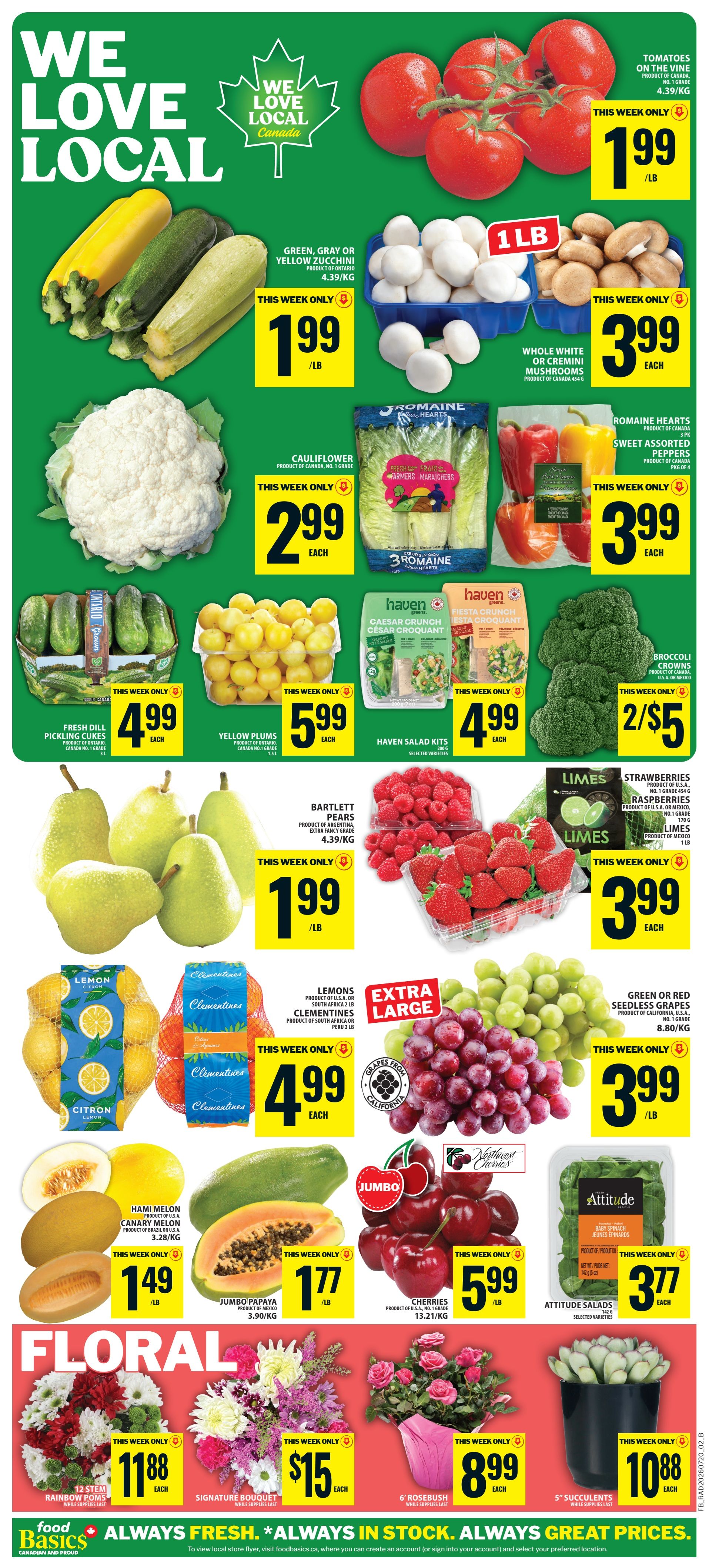 Food Basics Flyer July 23 to 29