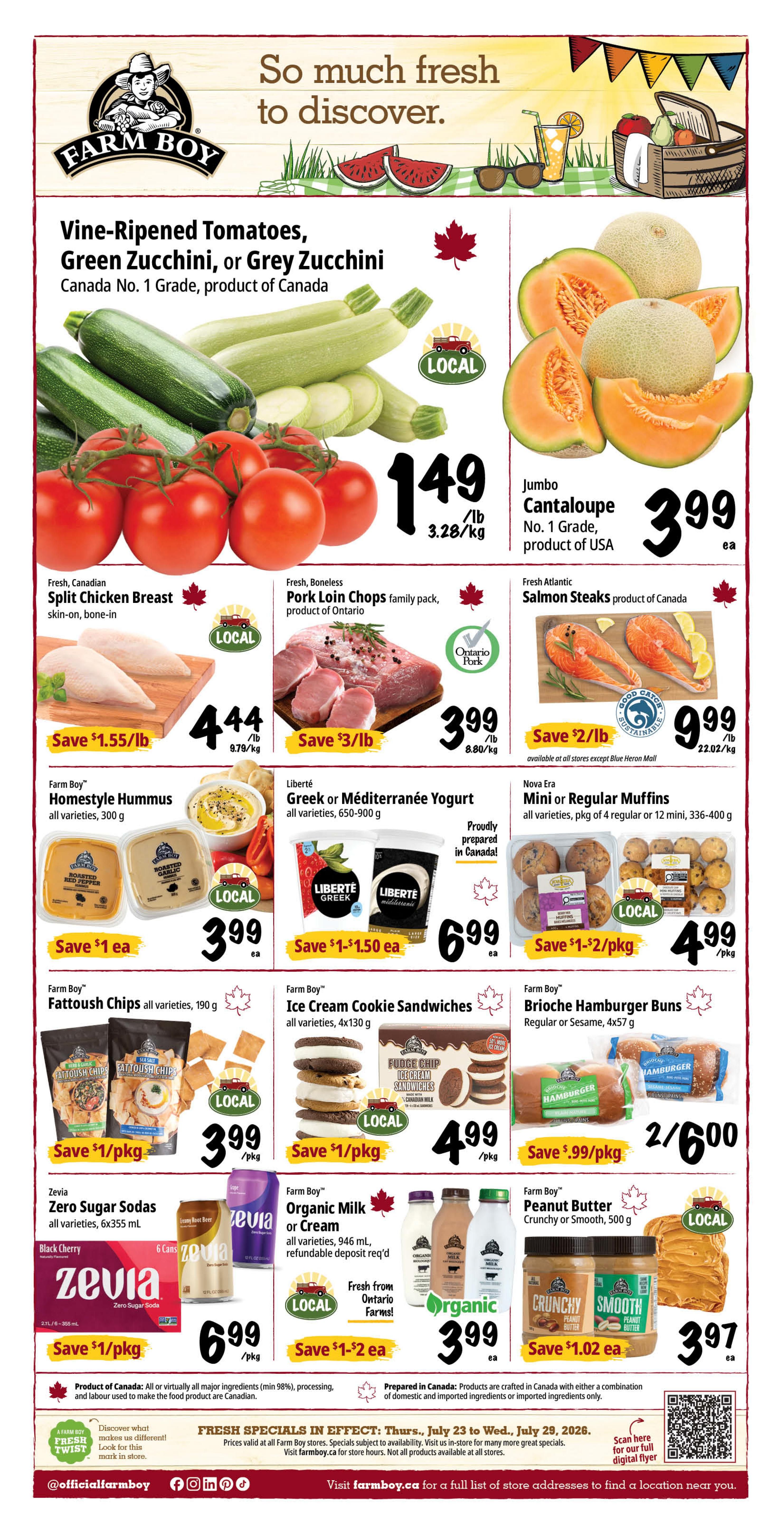 Farm Boy Flyer July 23 to 29