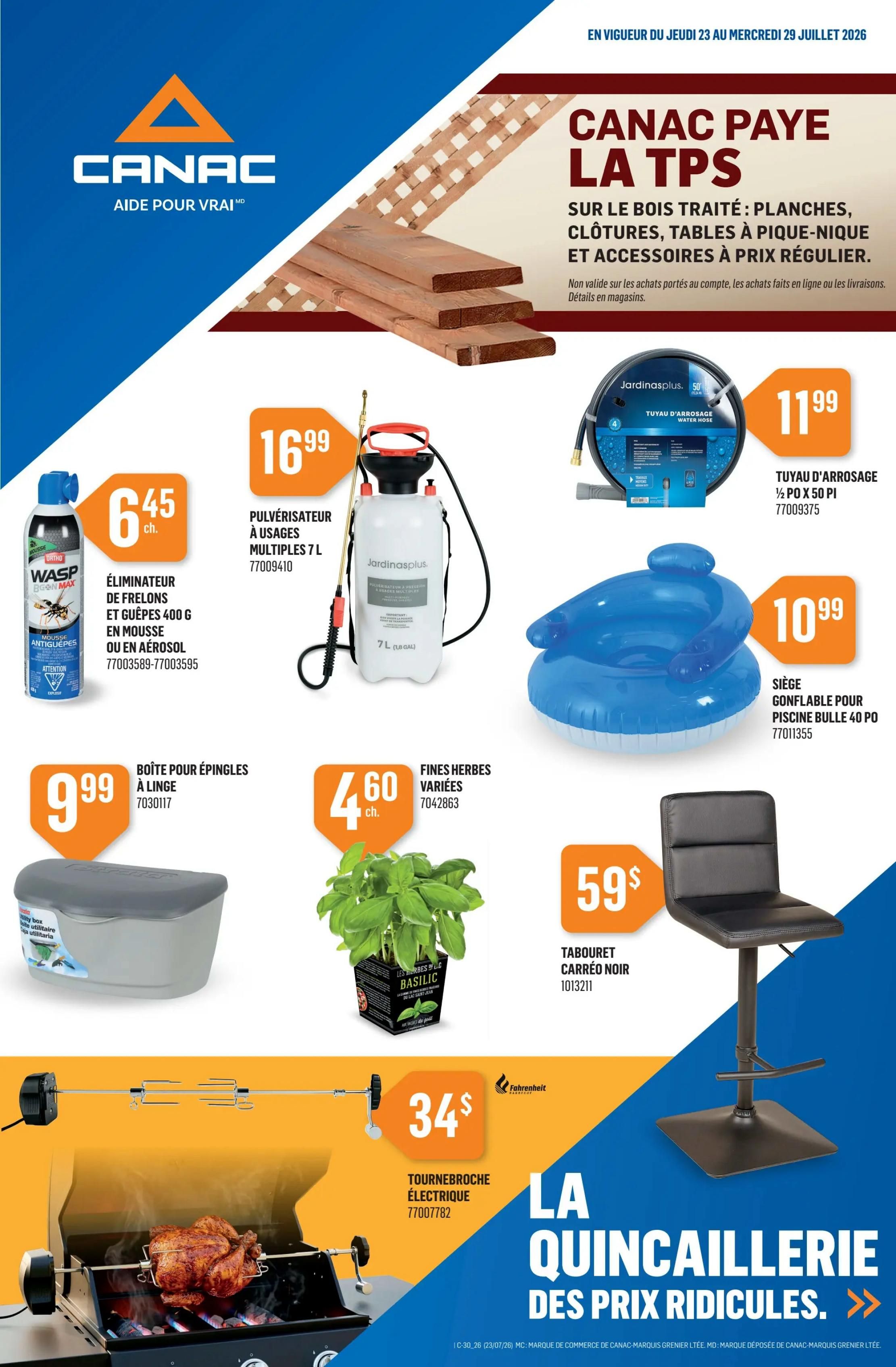 Canac Flyer July 23 to 29
