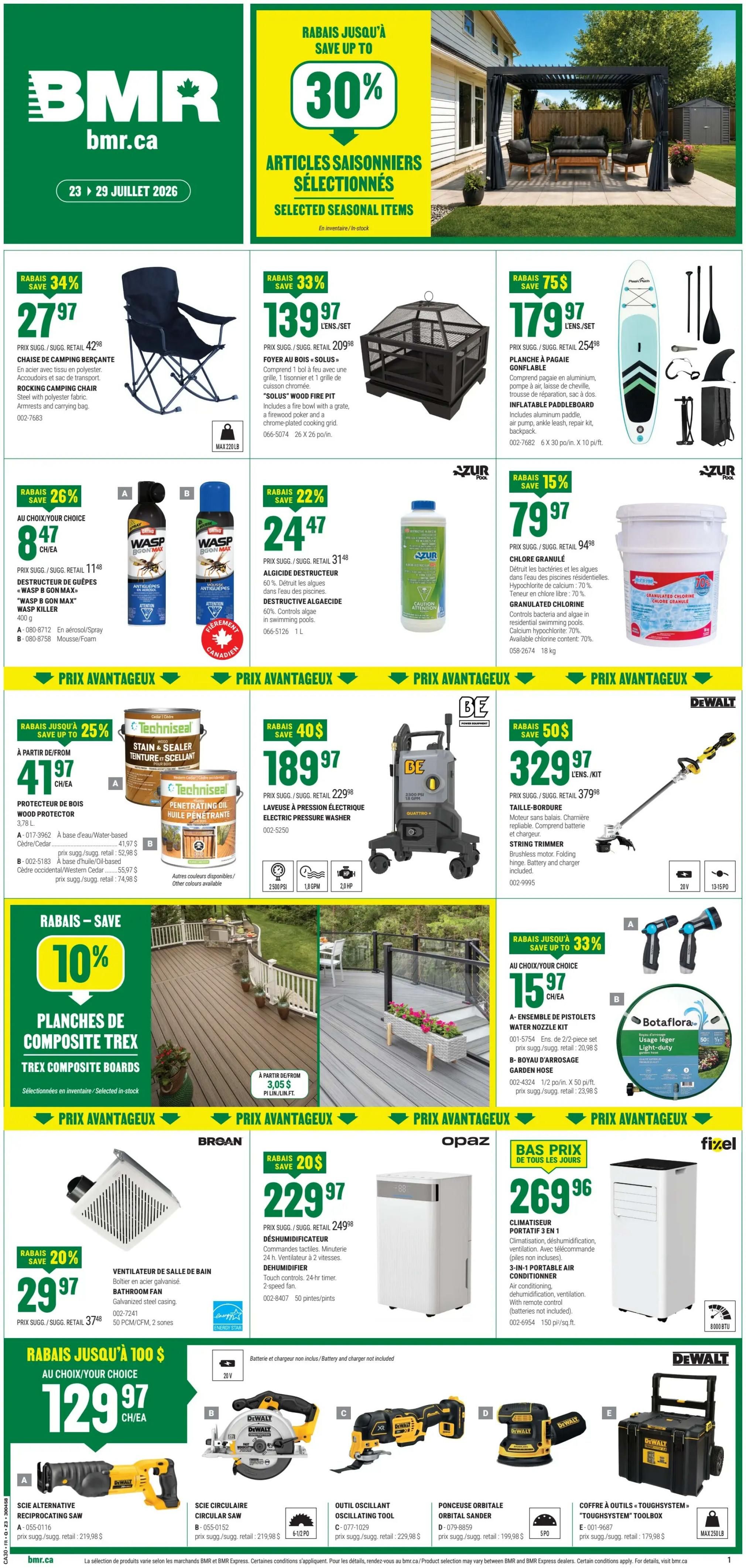 BMR Flyer July 23 to 29