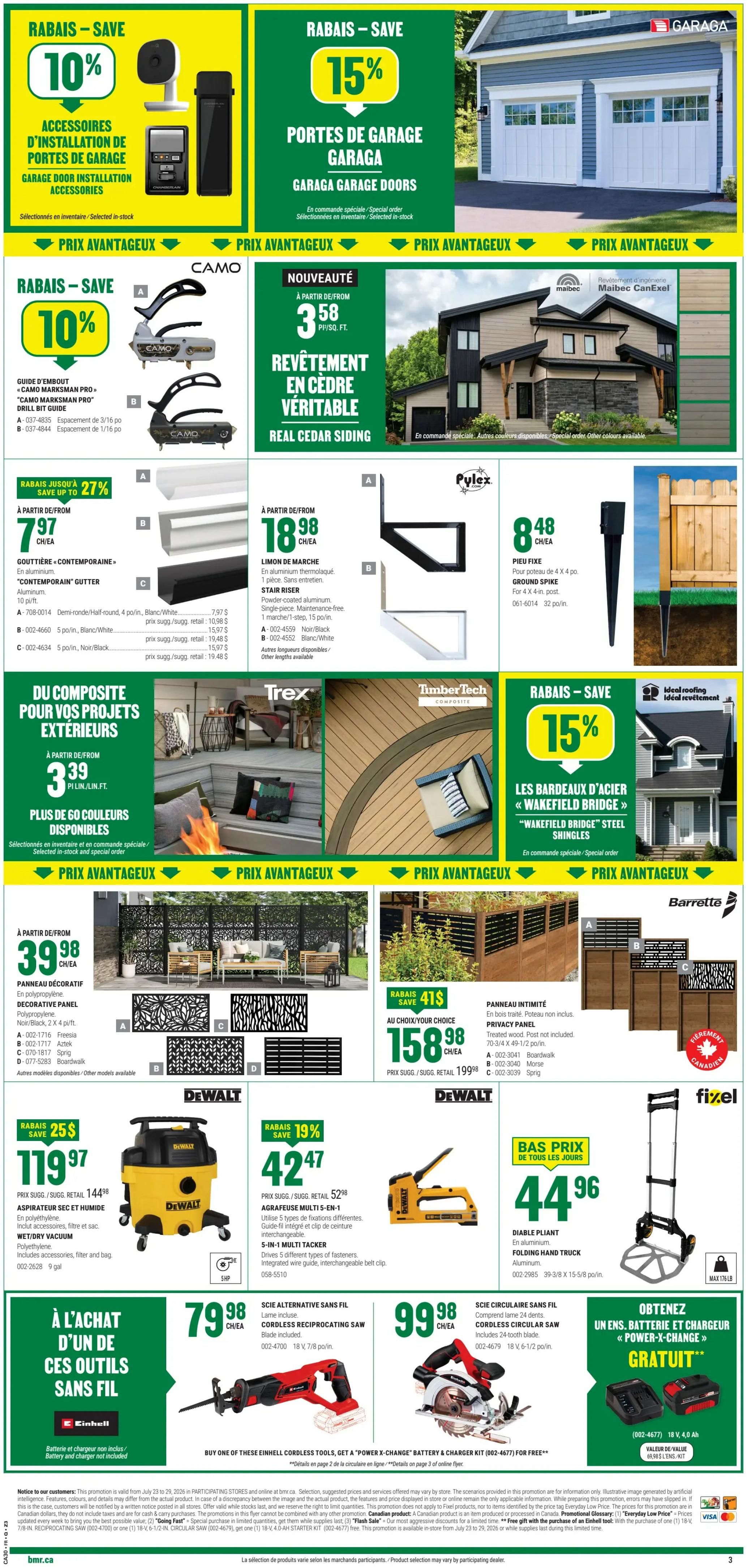 BMR Flyer July 23 to 29
