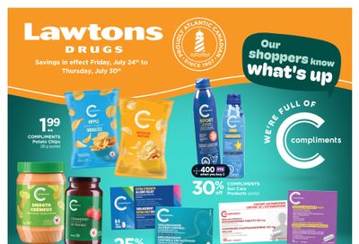 Lawtons Drugs (NB, PE) Flyer July 24 to 30