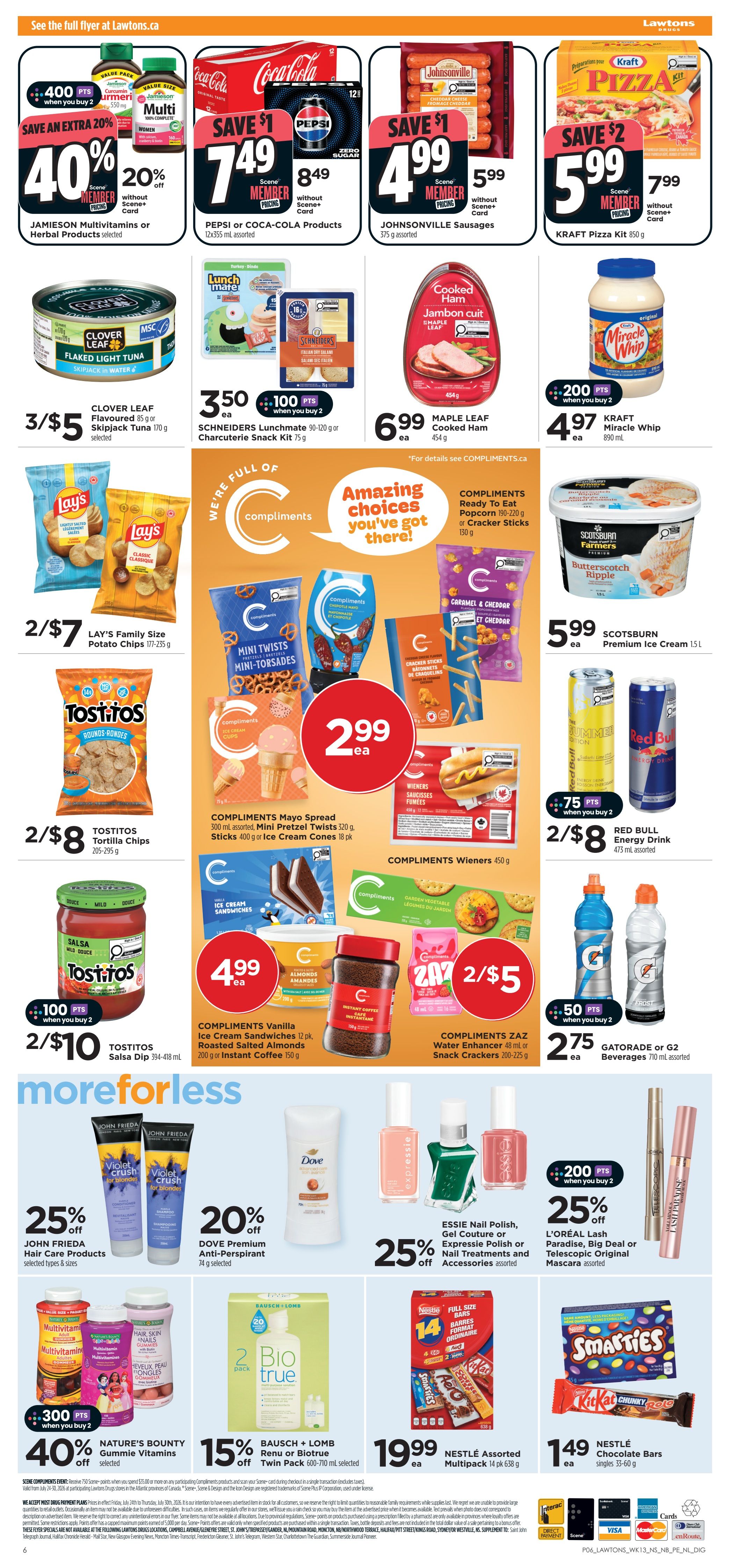 Lawtons Drugs (NB, PE) Flyer July 24 to 30