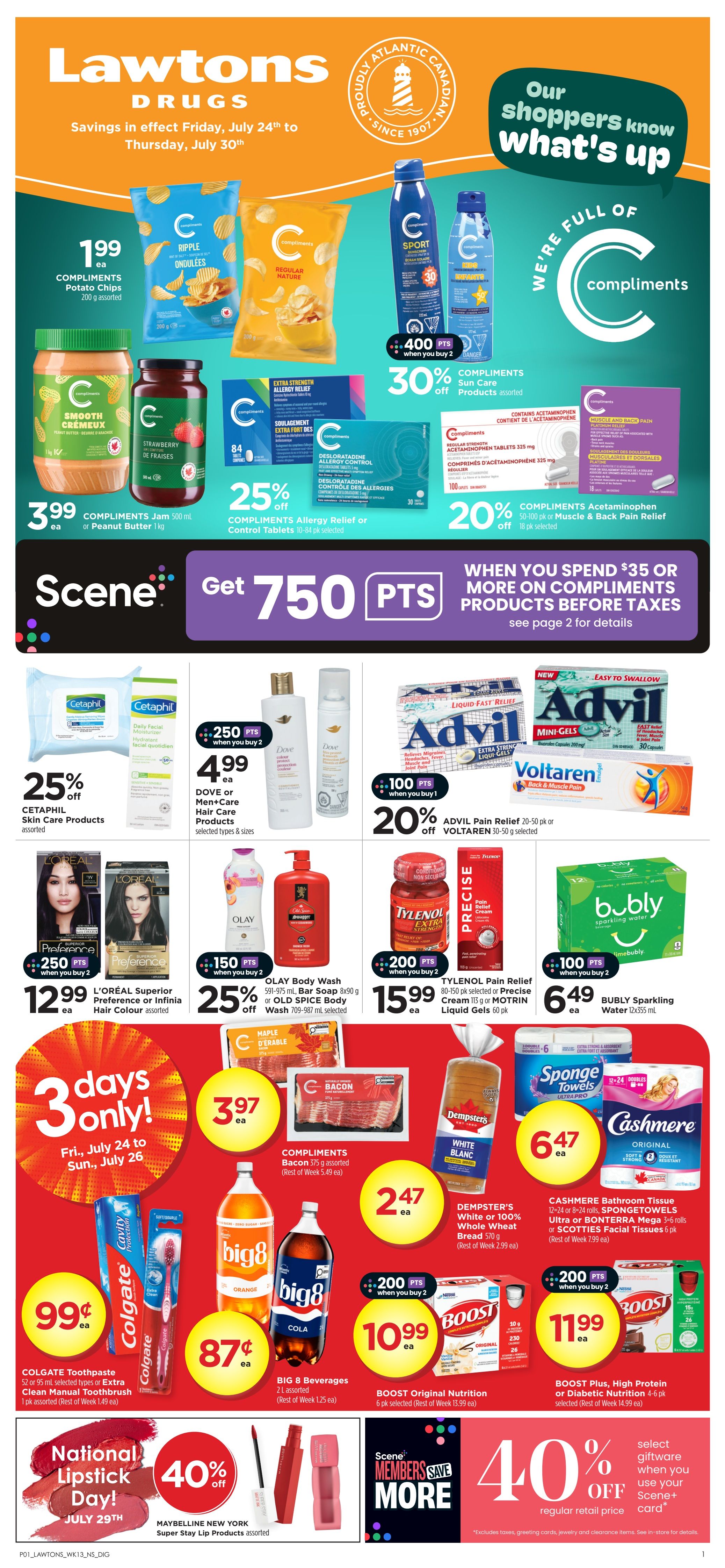 Lawtons Drugs (NS) Flyer July 24 to 30