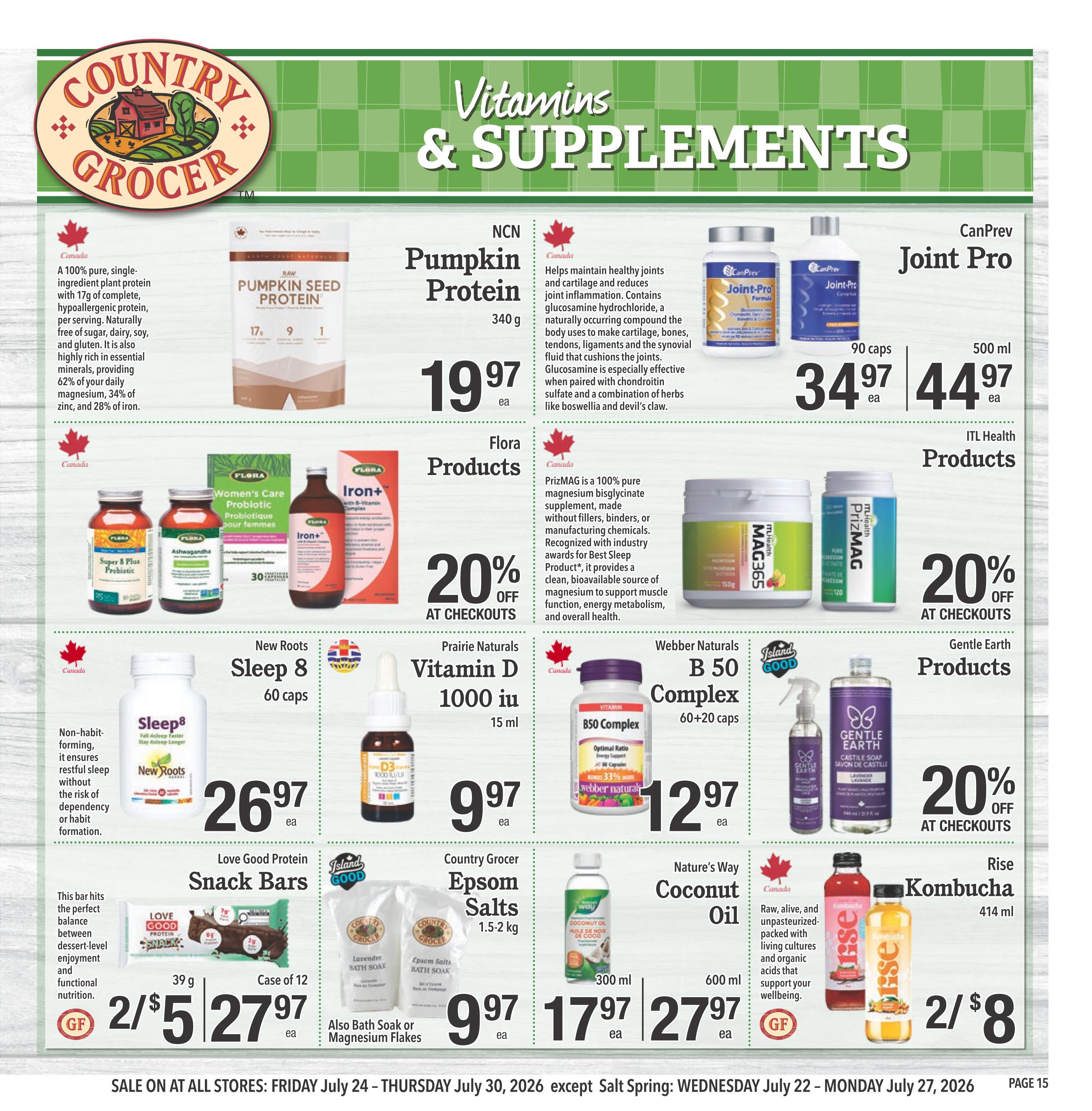 Country Grocer Flyer July 24 to 30