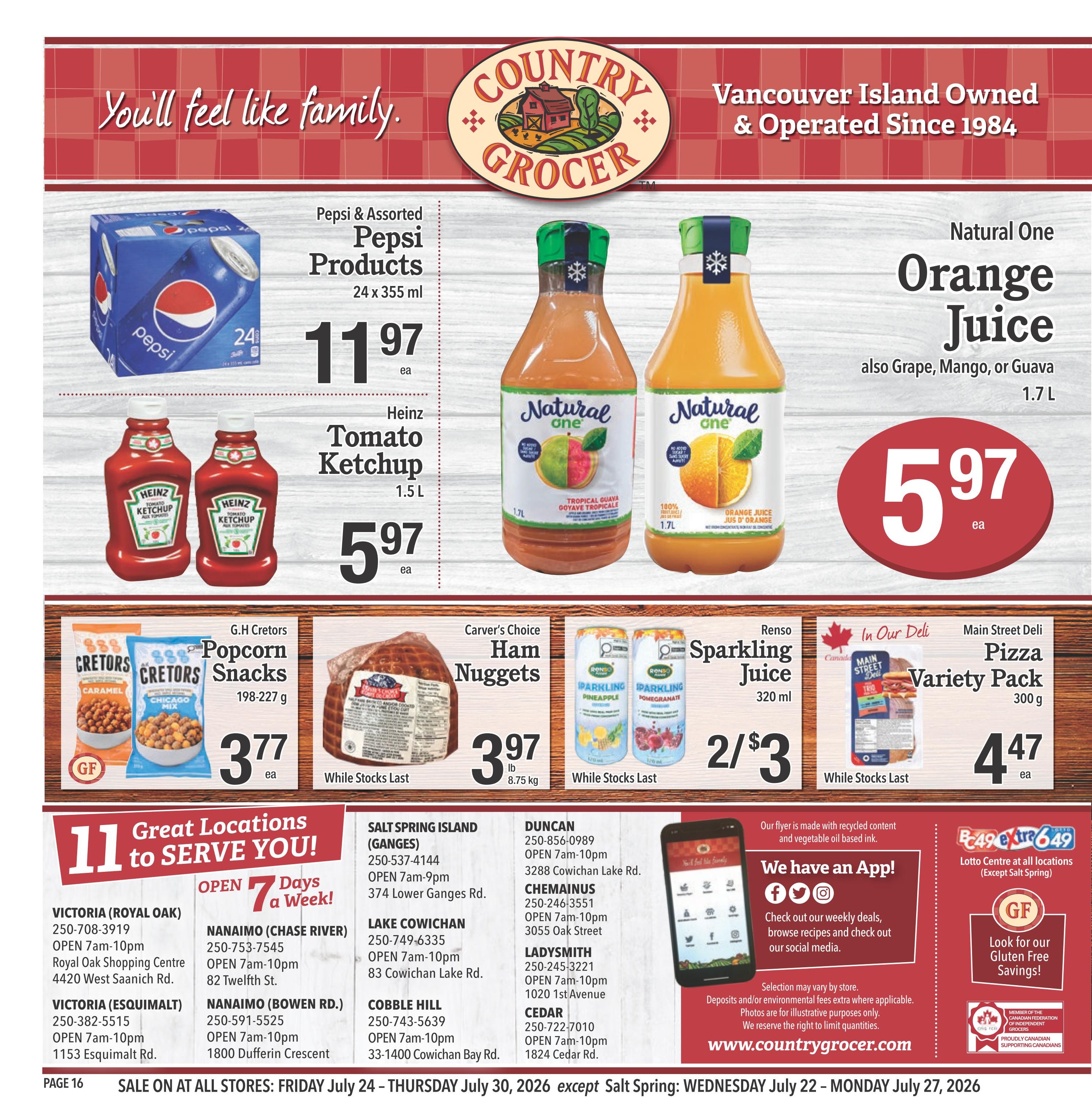Country Grocer Flyer July 24 to 30