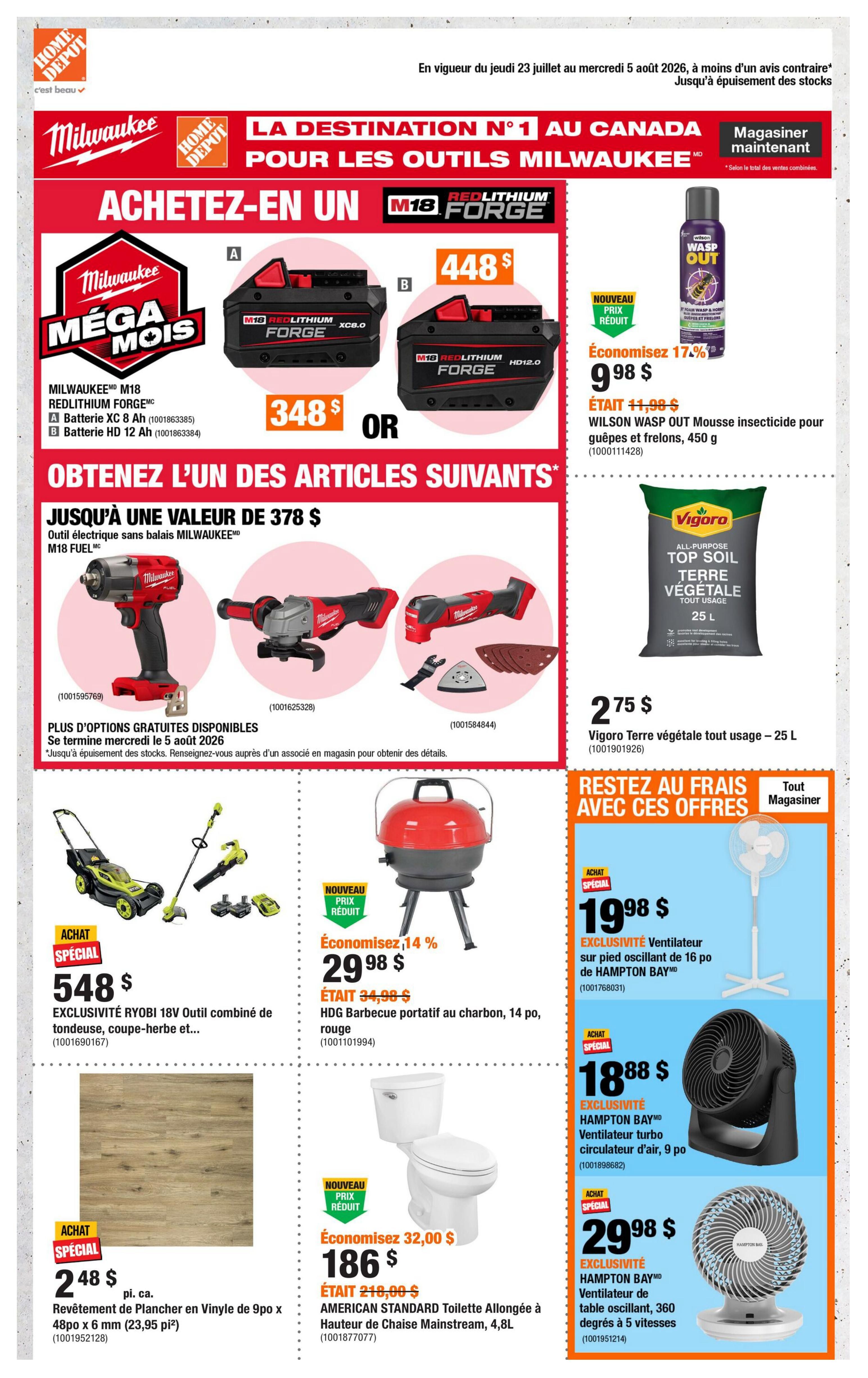 Home Depot (QC) Flyer July 23 to August 5