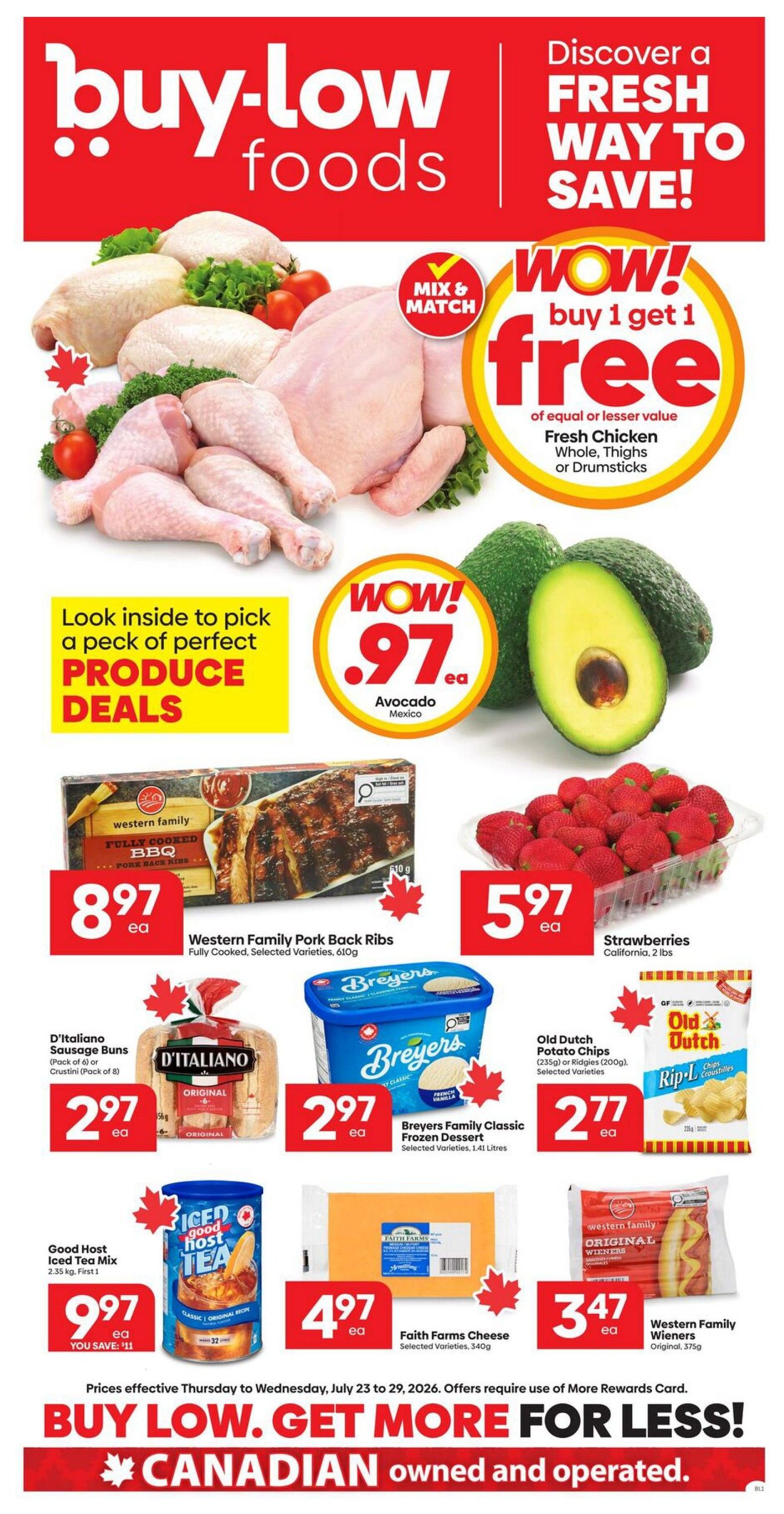 Buy-Low Foods Flyer July 23 to 29