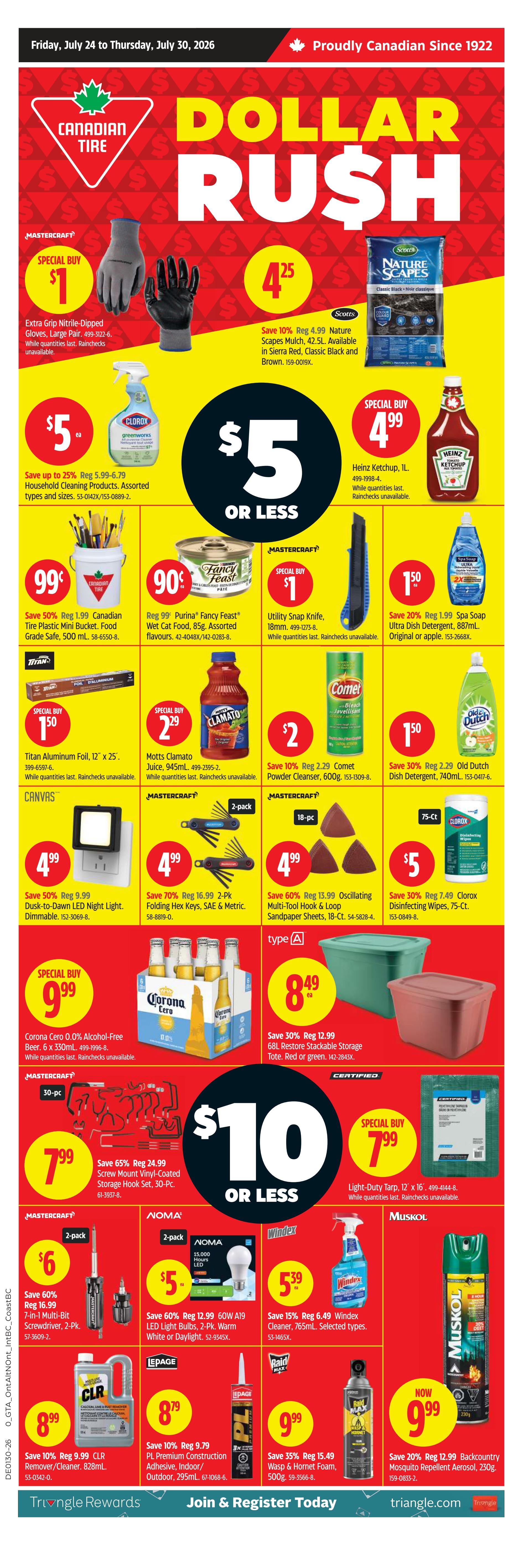 Canadian Tire (West) Flyer July 24 to 30
