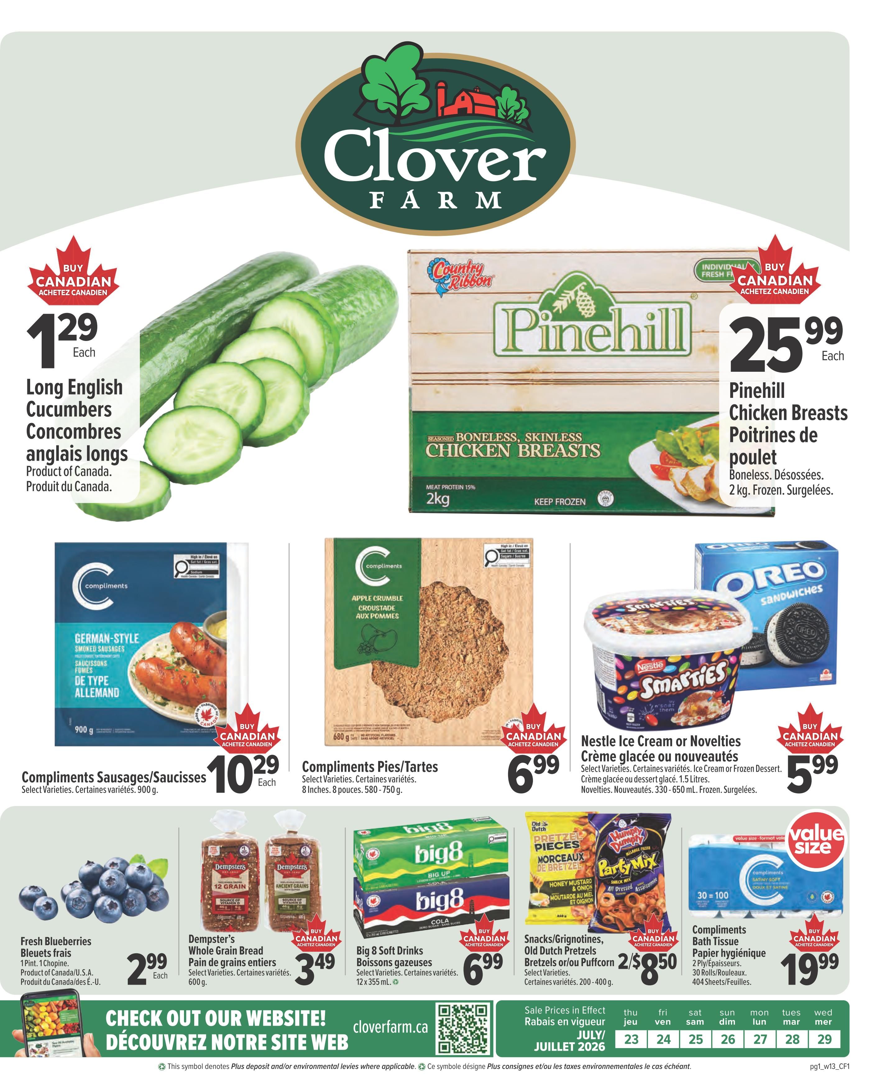 Clover Farm (Atlantic) Flyer July 23 to 29
