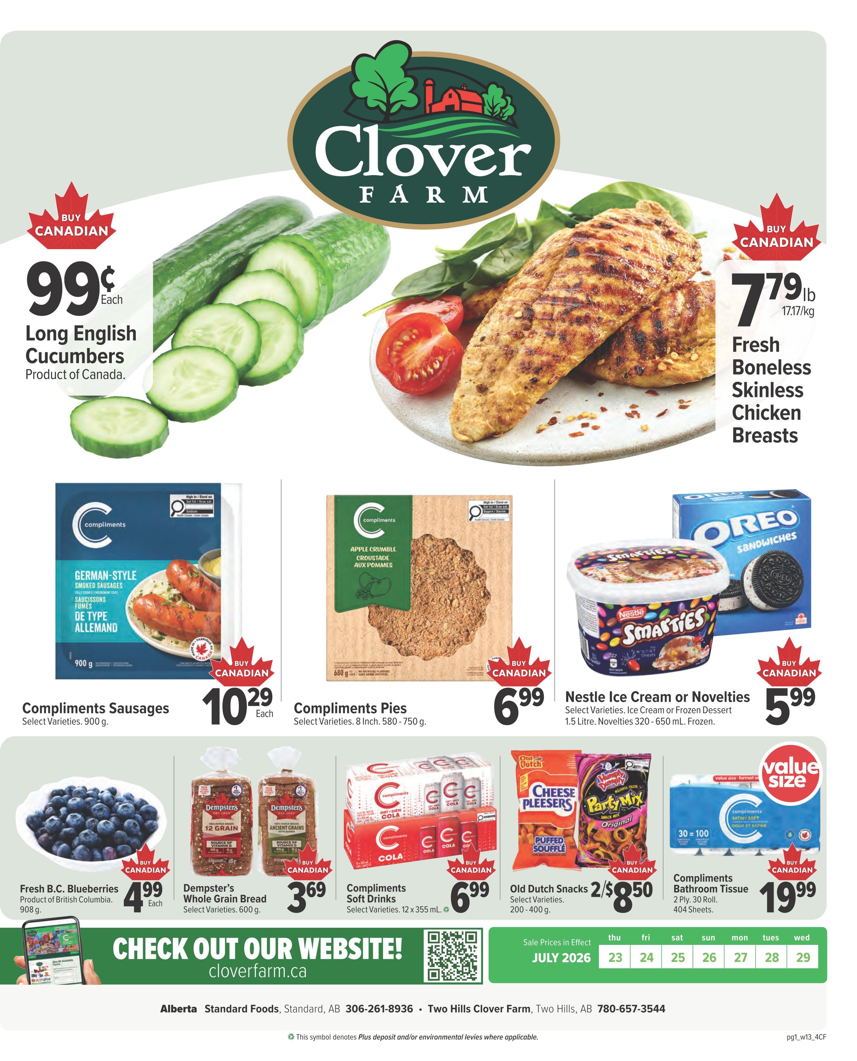 Clover Farm (AB) Flyer July 23 to 29