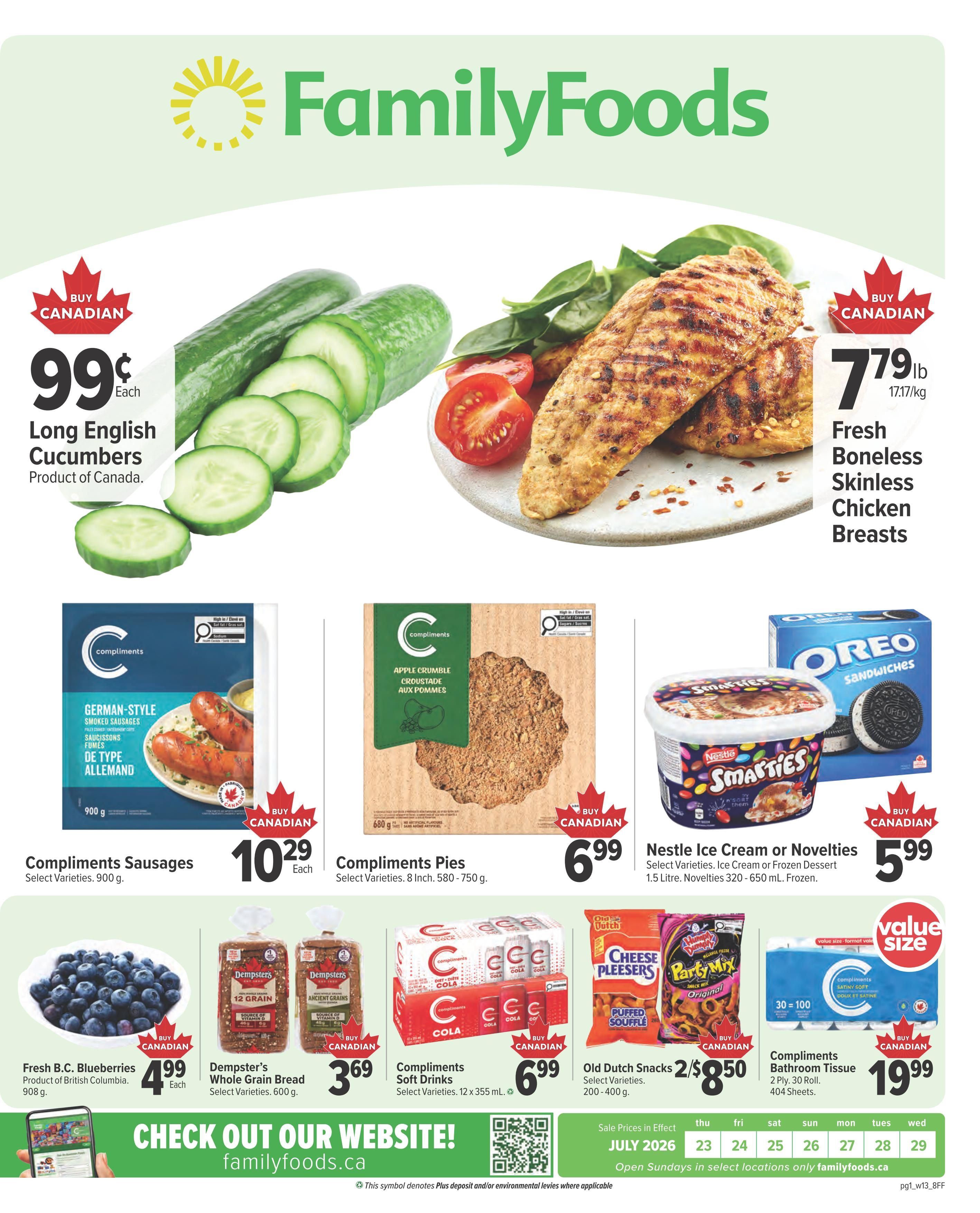 Family Foods Flyer July 23 to 29