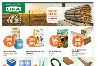 UFA Co-operative Limited Flyer July 23 to August 10