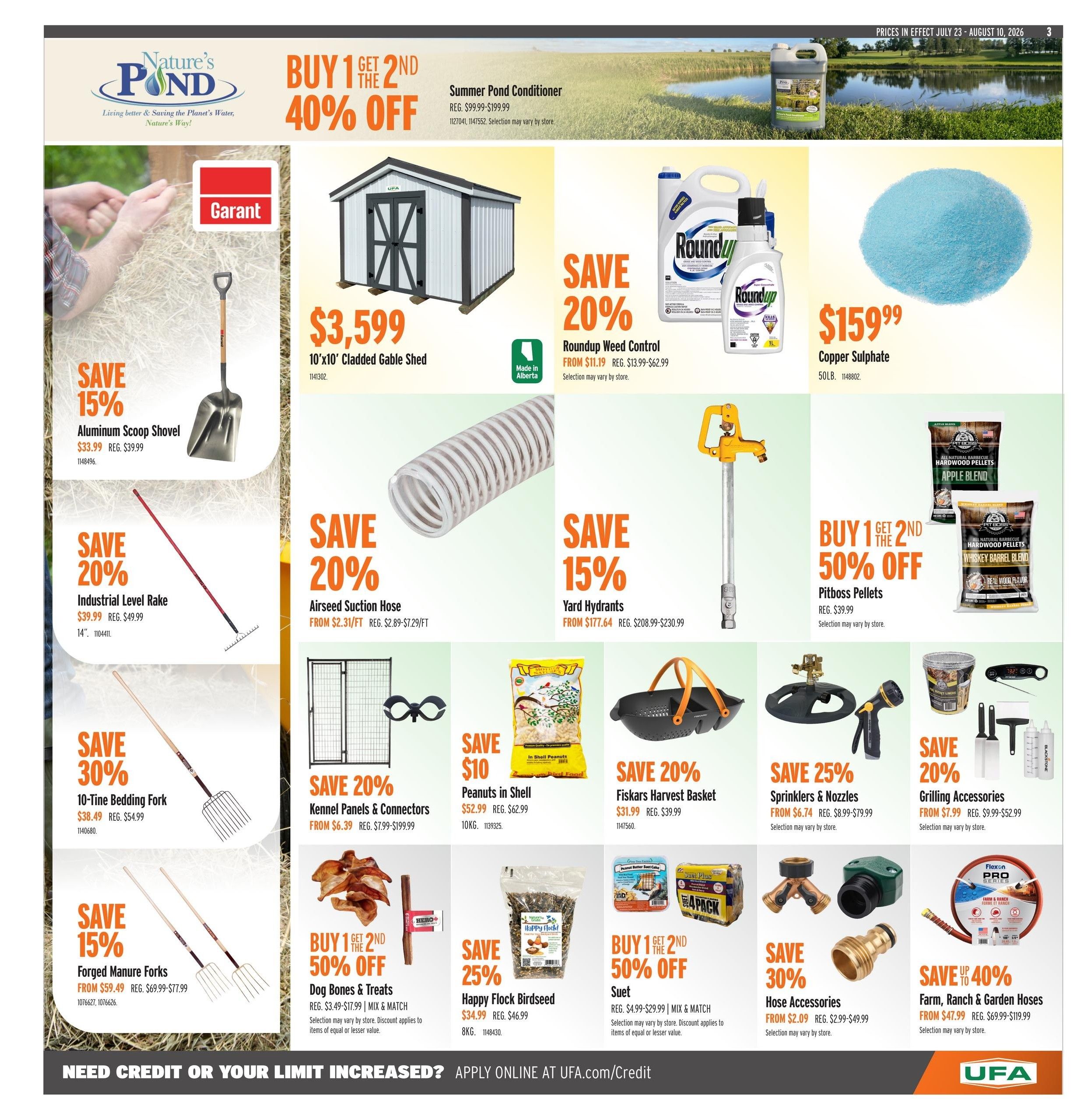 UFA Co-operative Limited Flyer July 23 to August 10