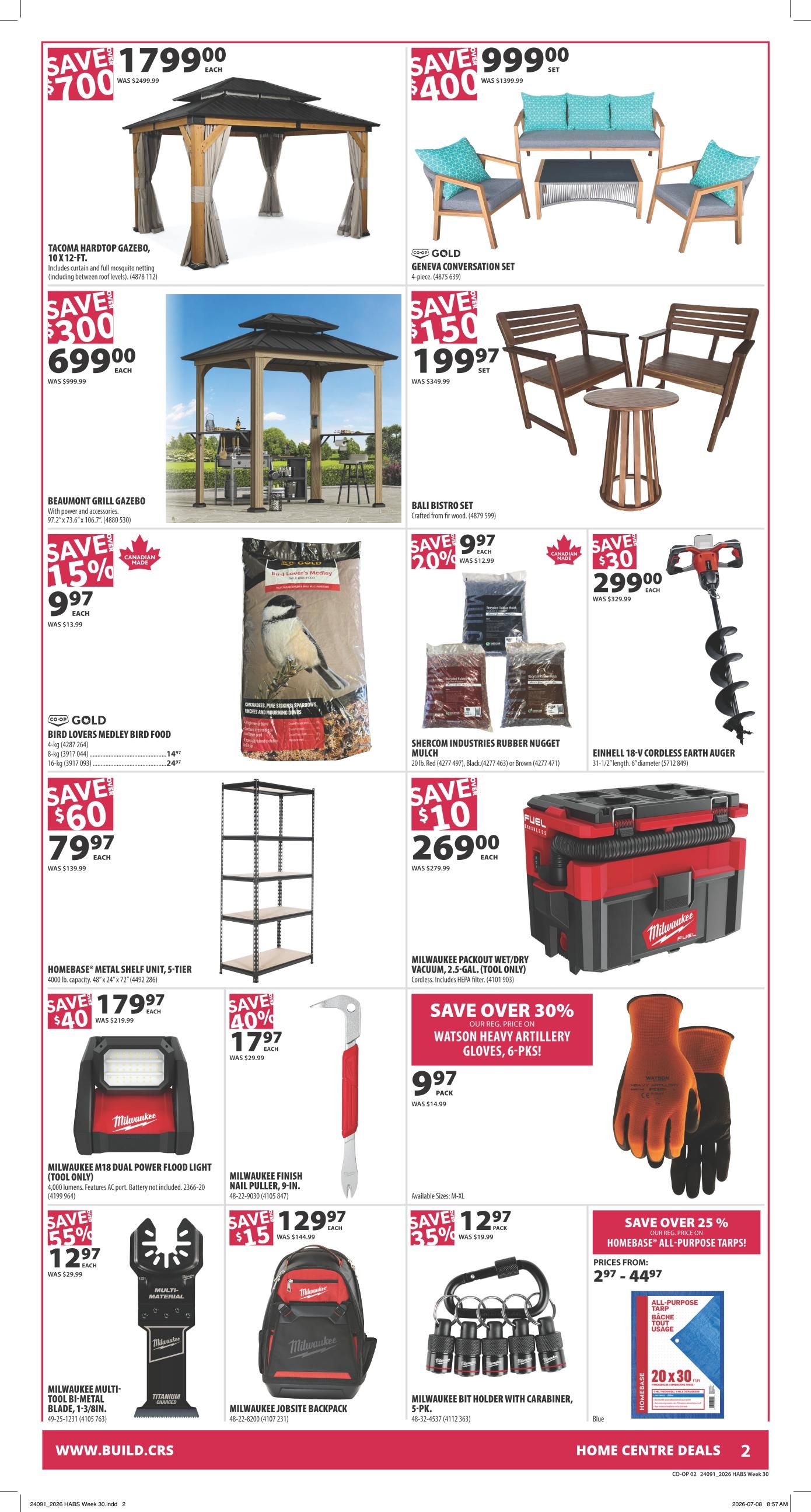 Co-op (West) Home Centre Flyer July 23 to 29