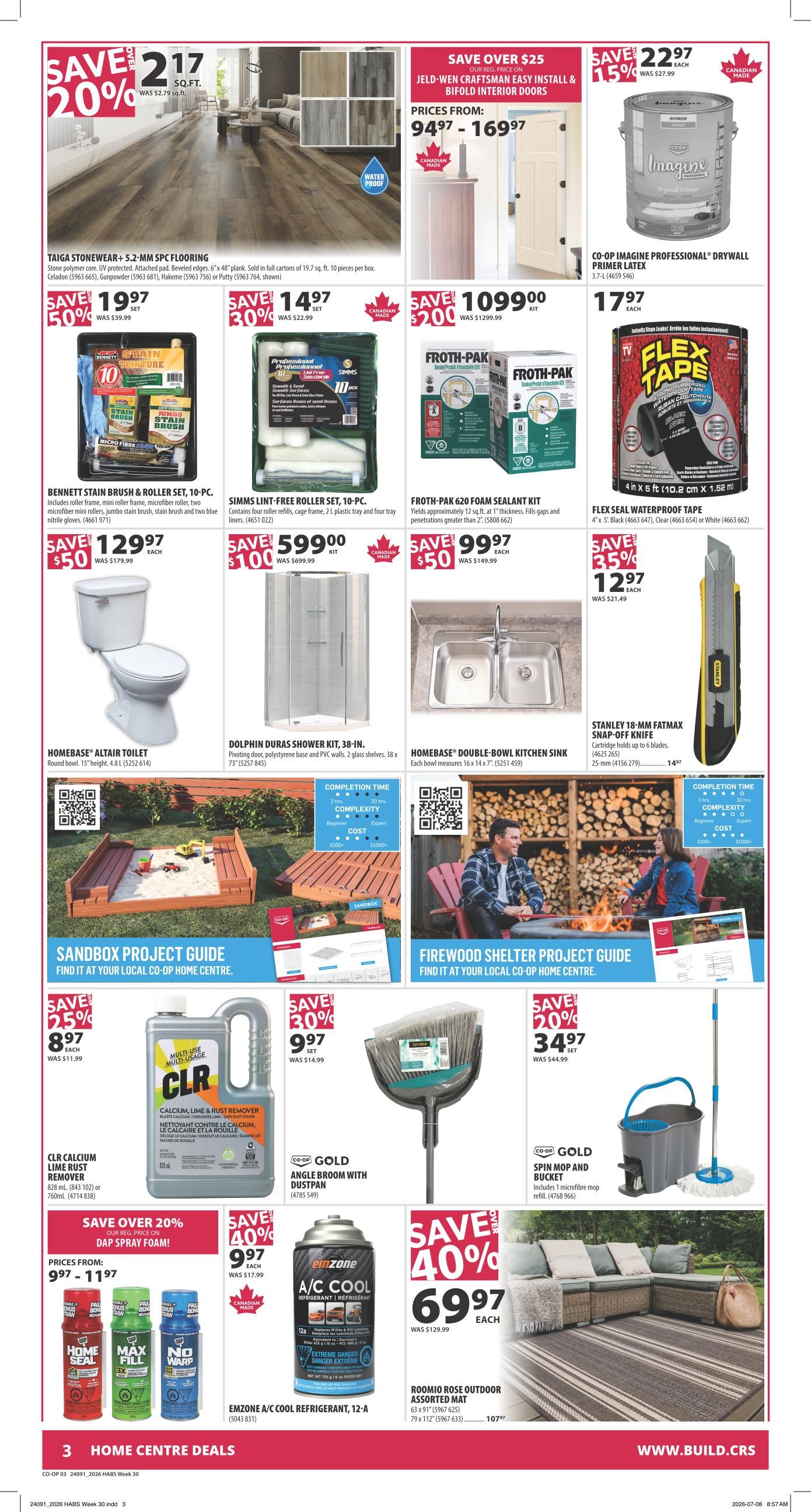Co-op (West) Home Centre Flyer July 23 to 29
