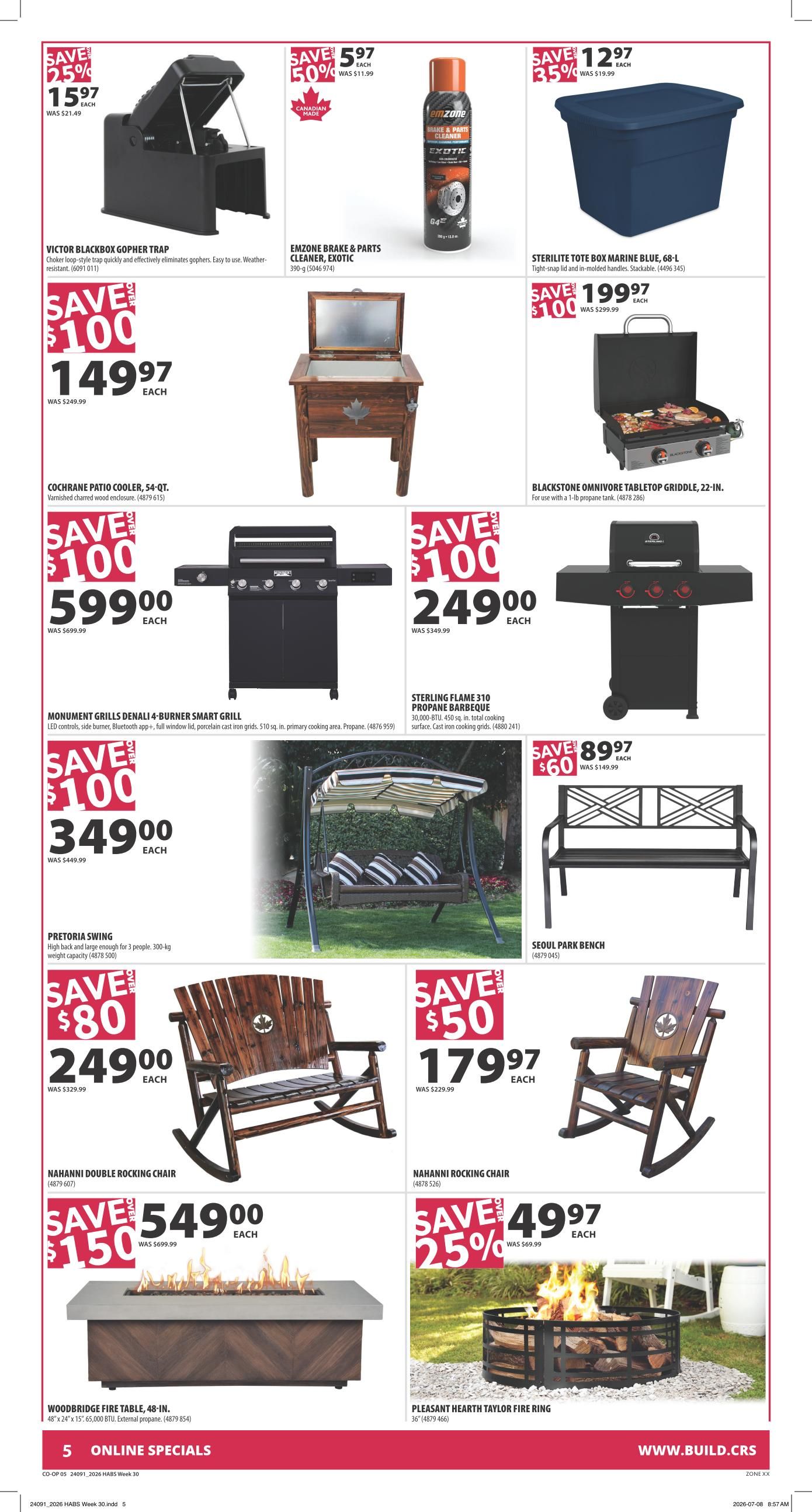 Co-op (West) Home Centre Flyer July 23 to 29