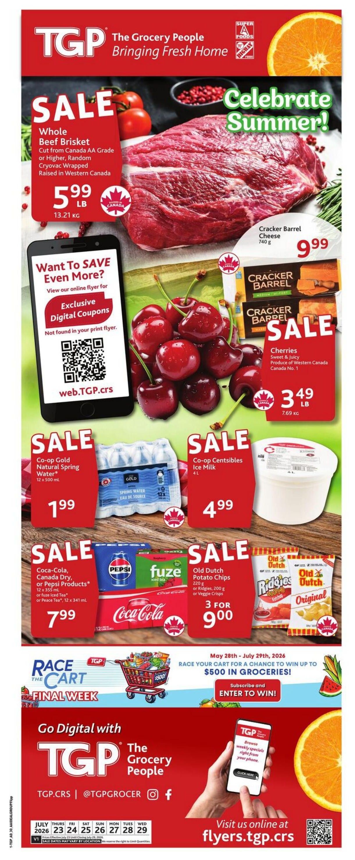 TGP The Grocery People Flyer July 23 to 29