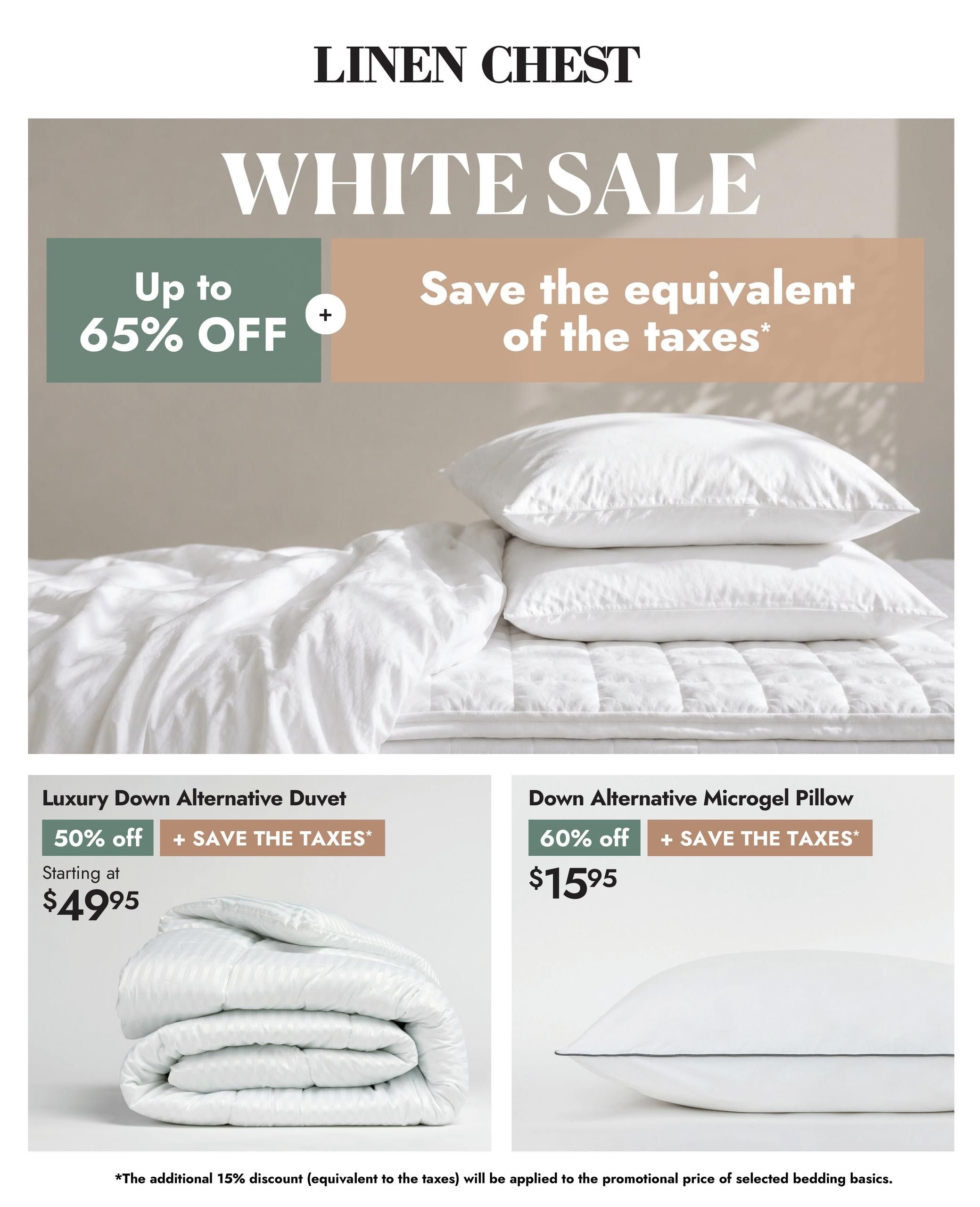 Linen Chest Flyer July 22 to August 23