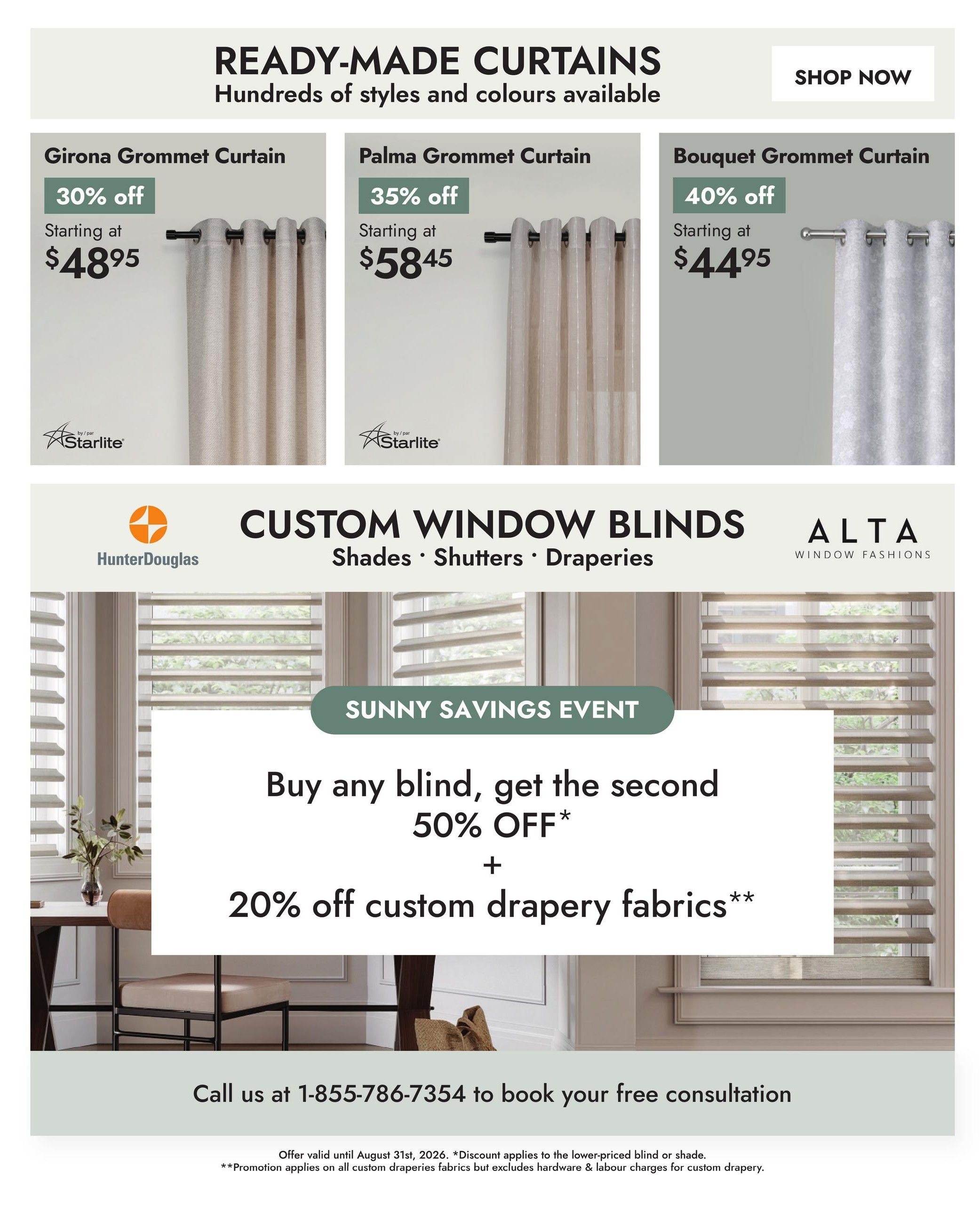 Linen Chest Flyer July 22 to August 23