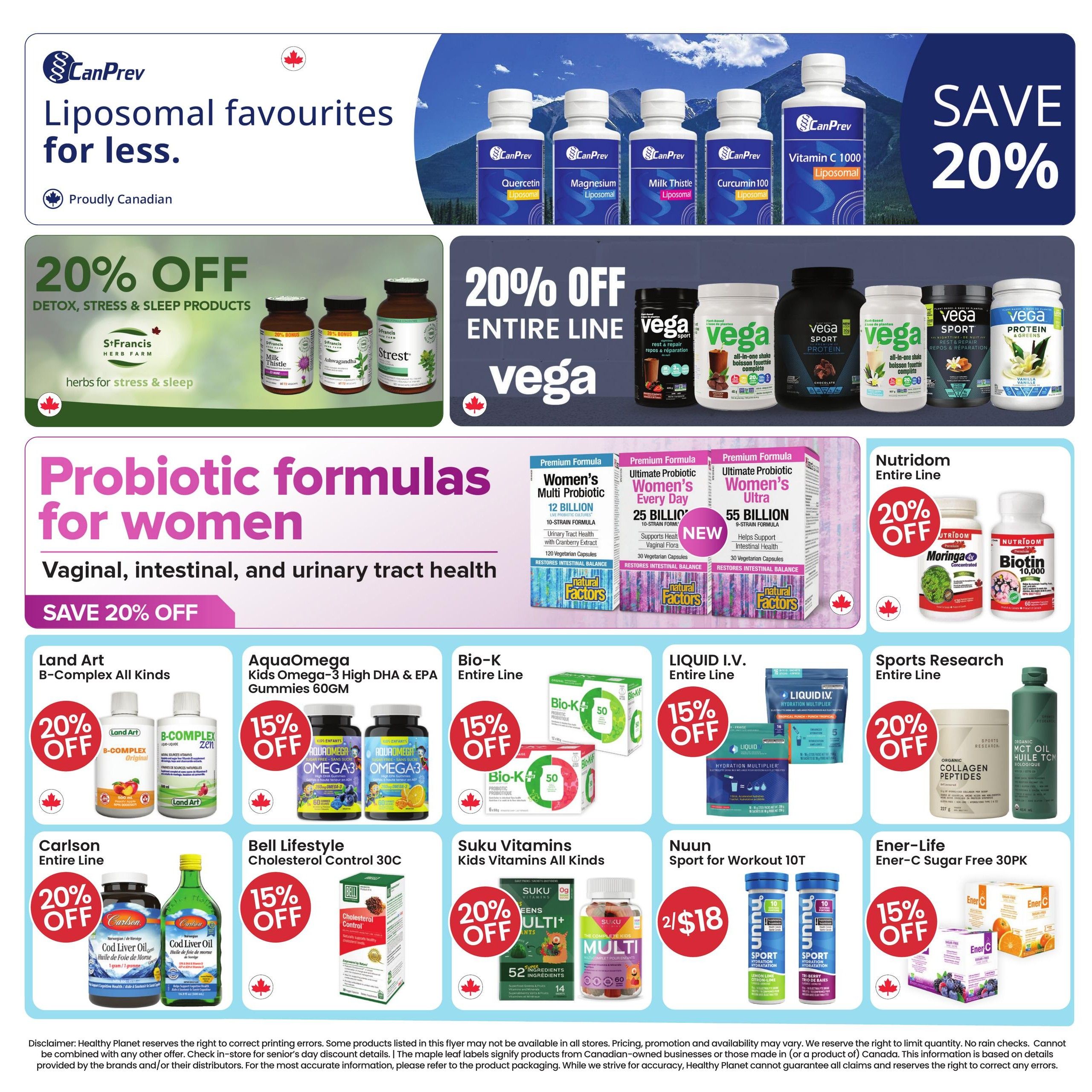 Healthy Planet Flyer July 23 to August 19
