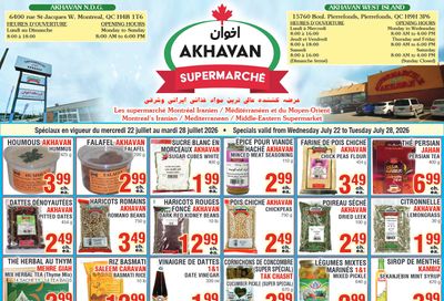 Akhavan Supermarche Flyer July 22 to 28