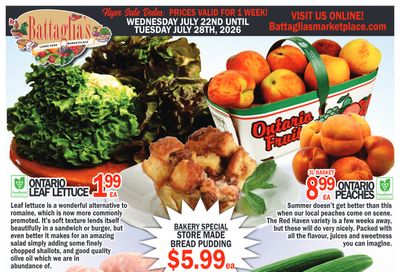 Battaglia's Marketplace Flyer July 22 to 28