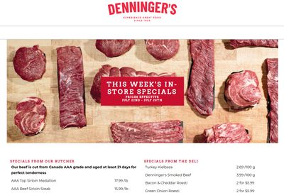 Denninger's Weekly Specials July 22 to 28
