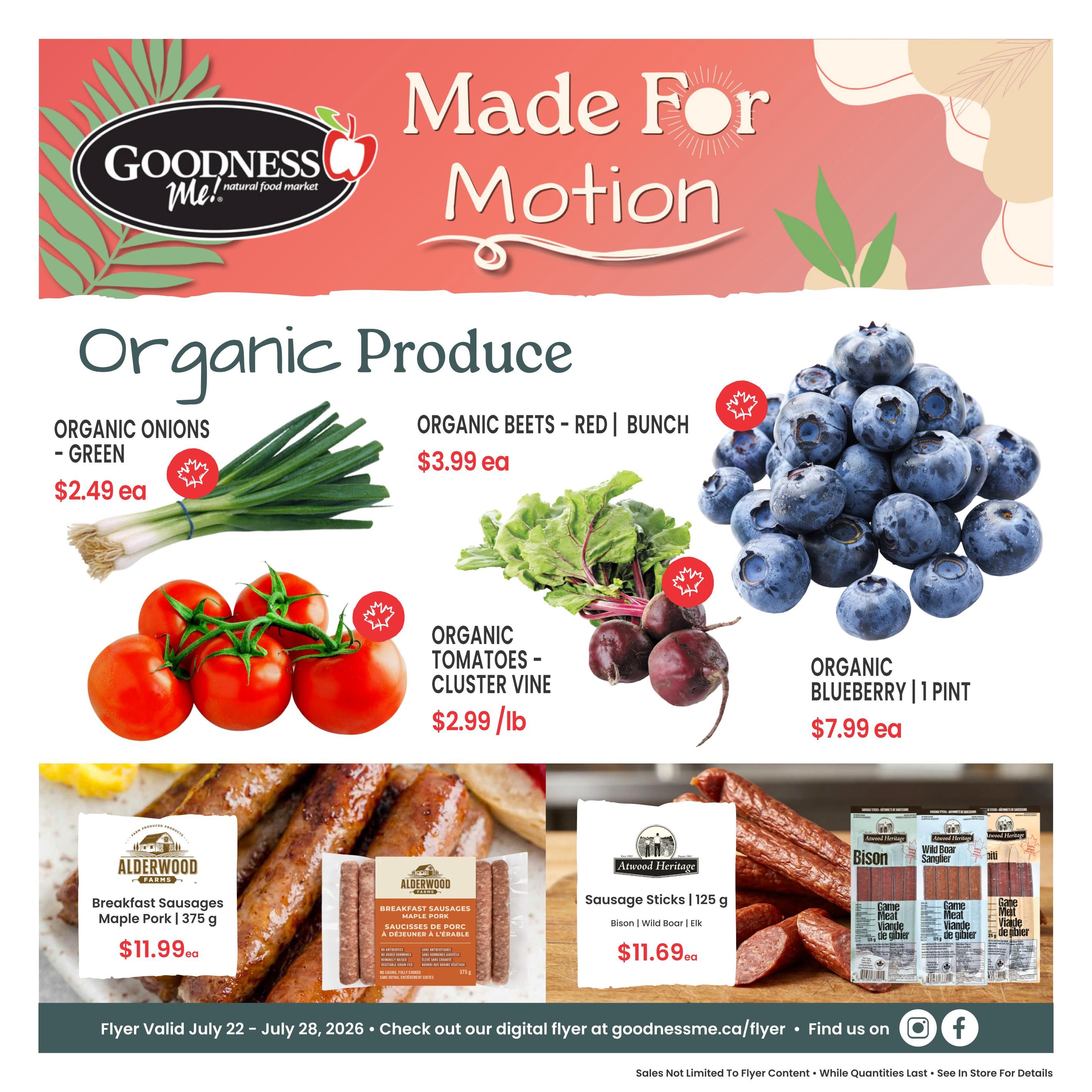 Goodness Me Flyer July 22 to 28