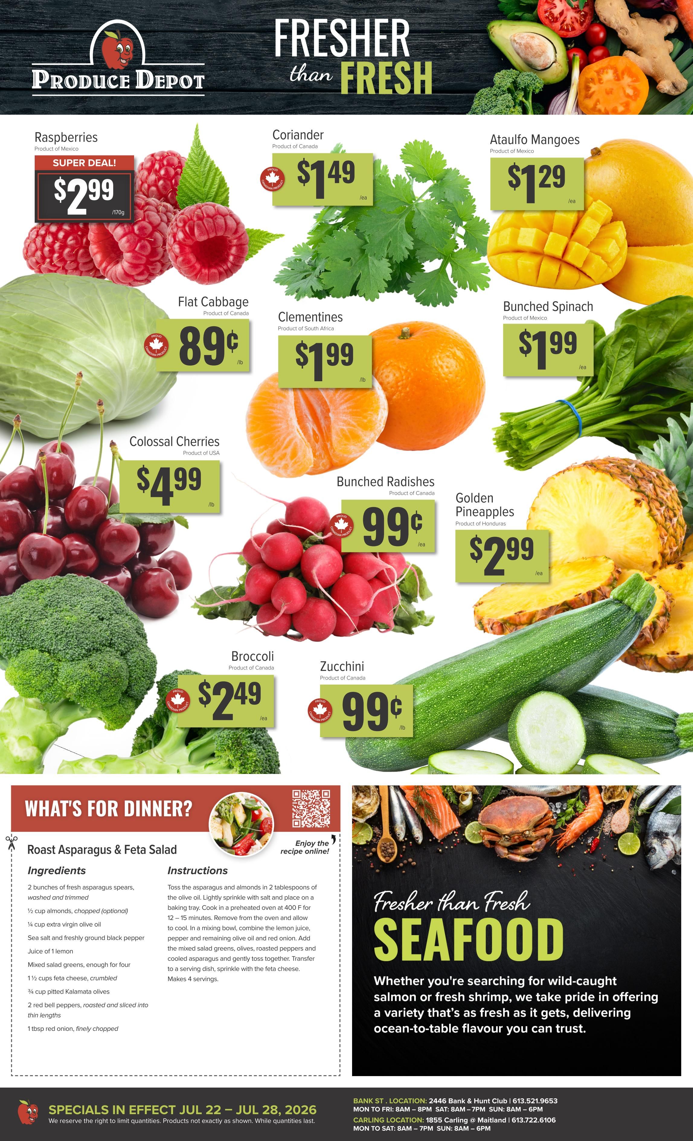 Produce Depot Flyer July 22 to 28