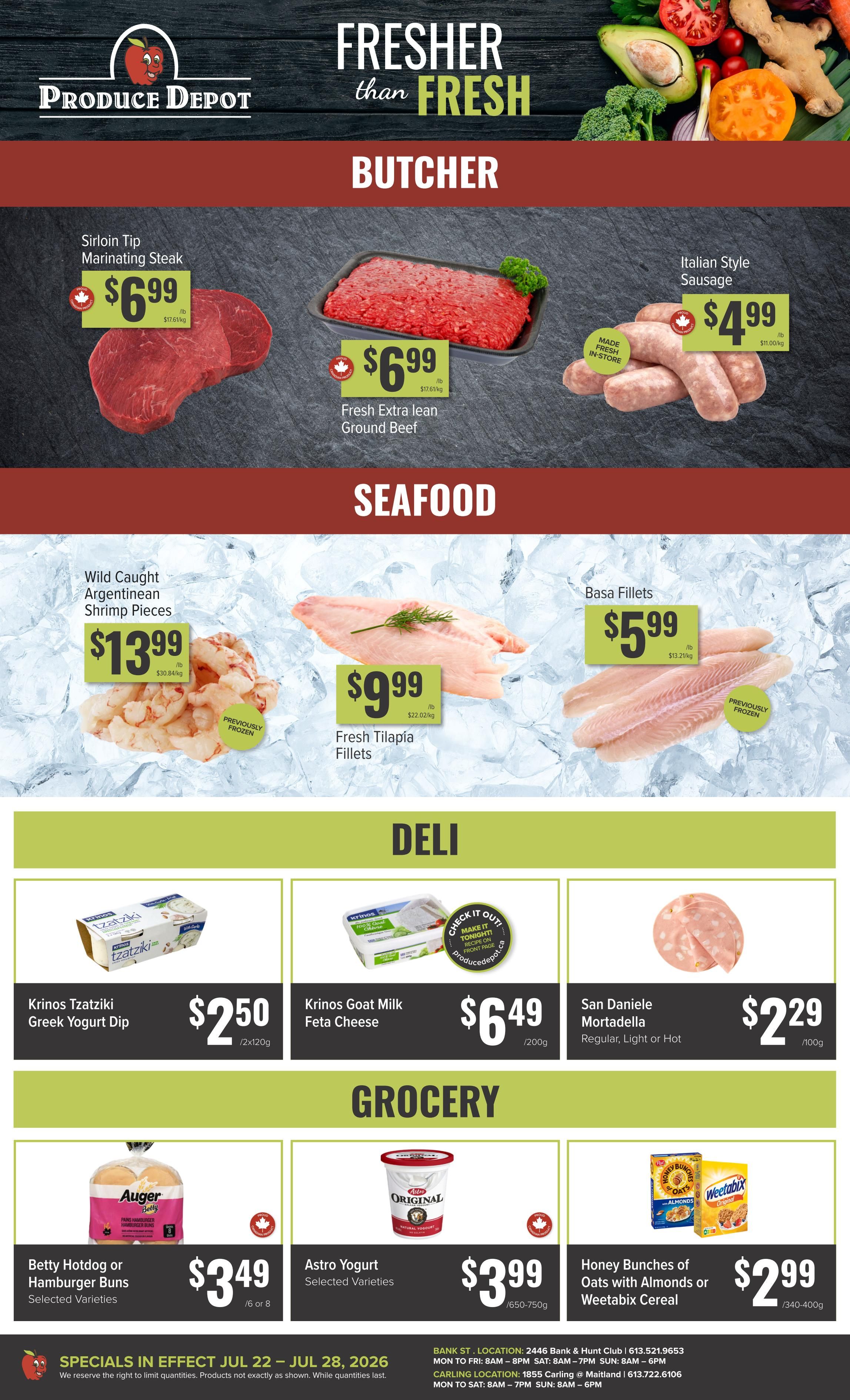 Produce Depot Flyer July 22 to 28