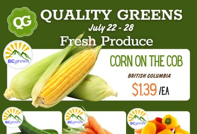 Quality Greens Flyer July 22 to 28