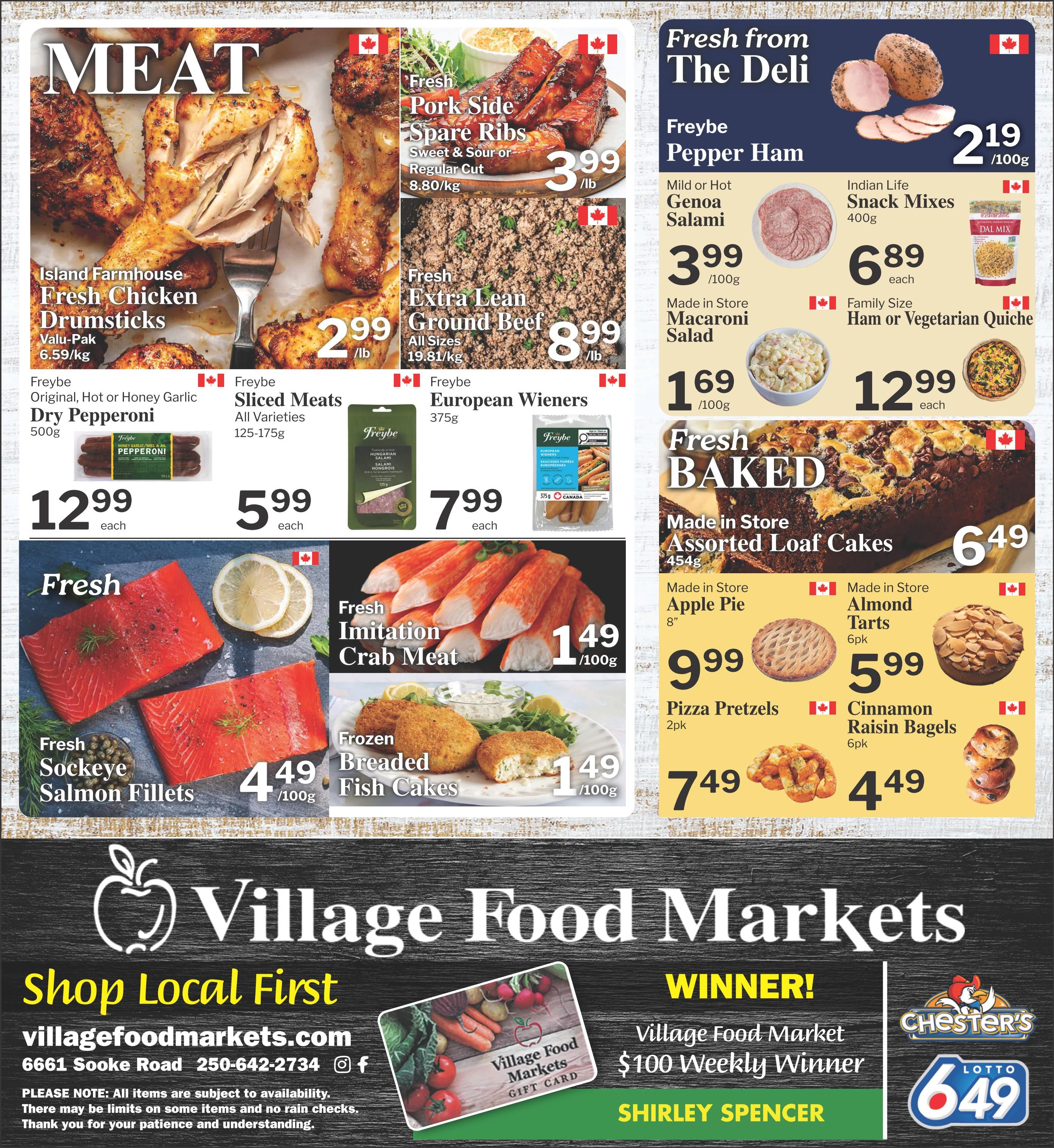 Village Food Markets Flyer July 22 to 28