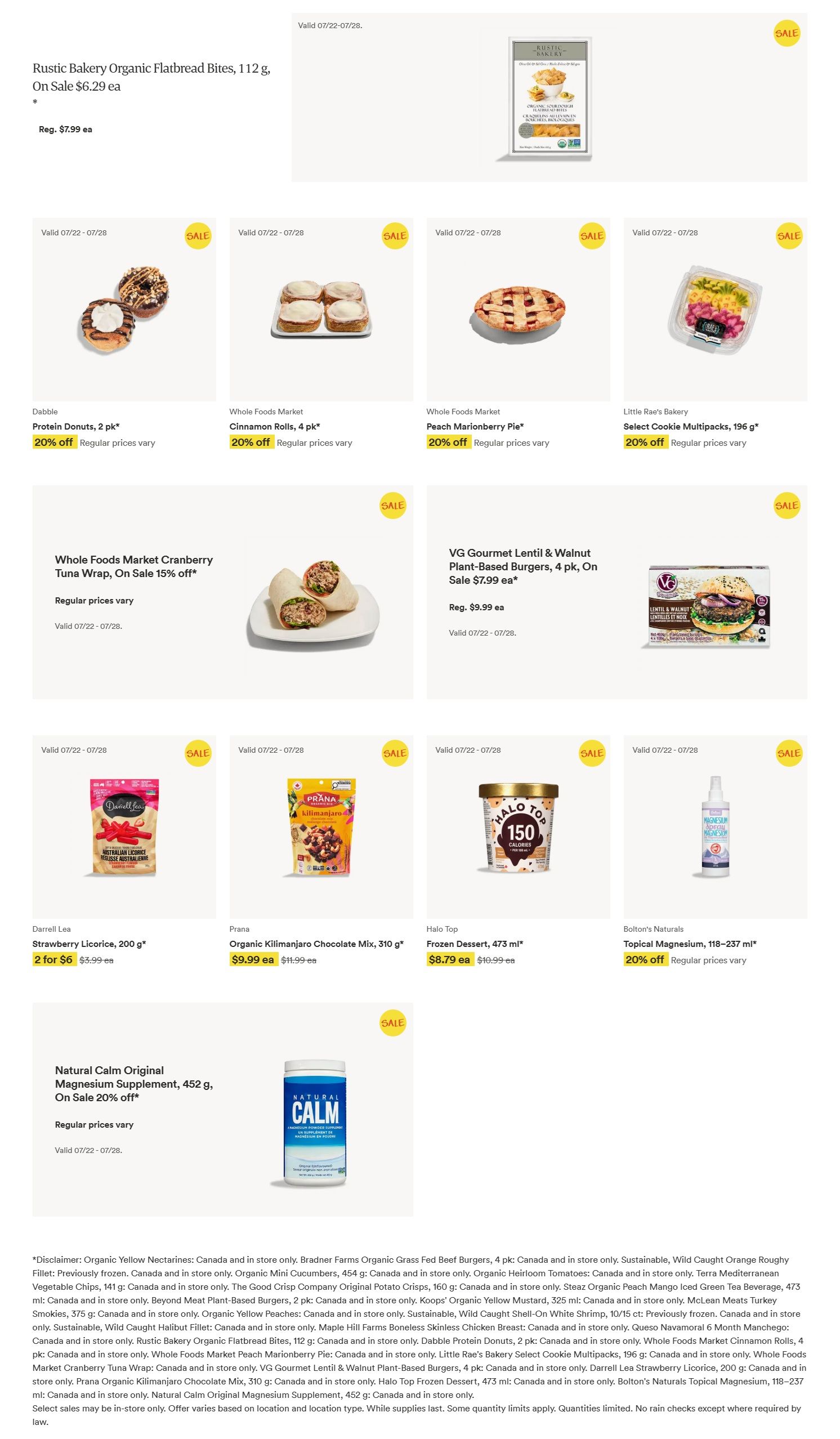 Whole Foods Market (West) Flyer July 22 to 28
