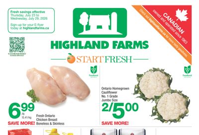 Highland Farms Flyer July 23 to 29