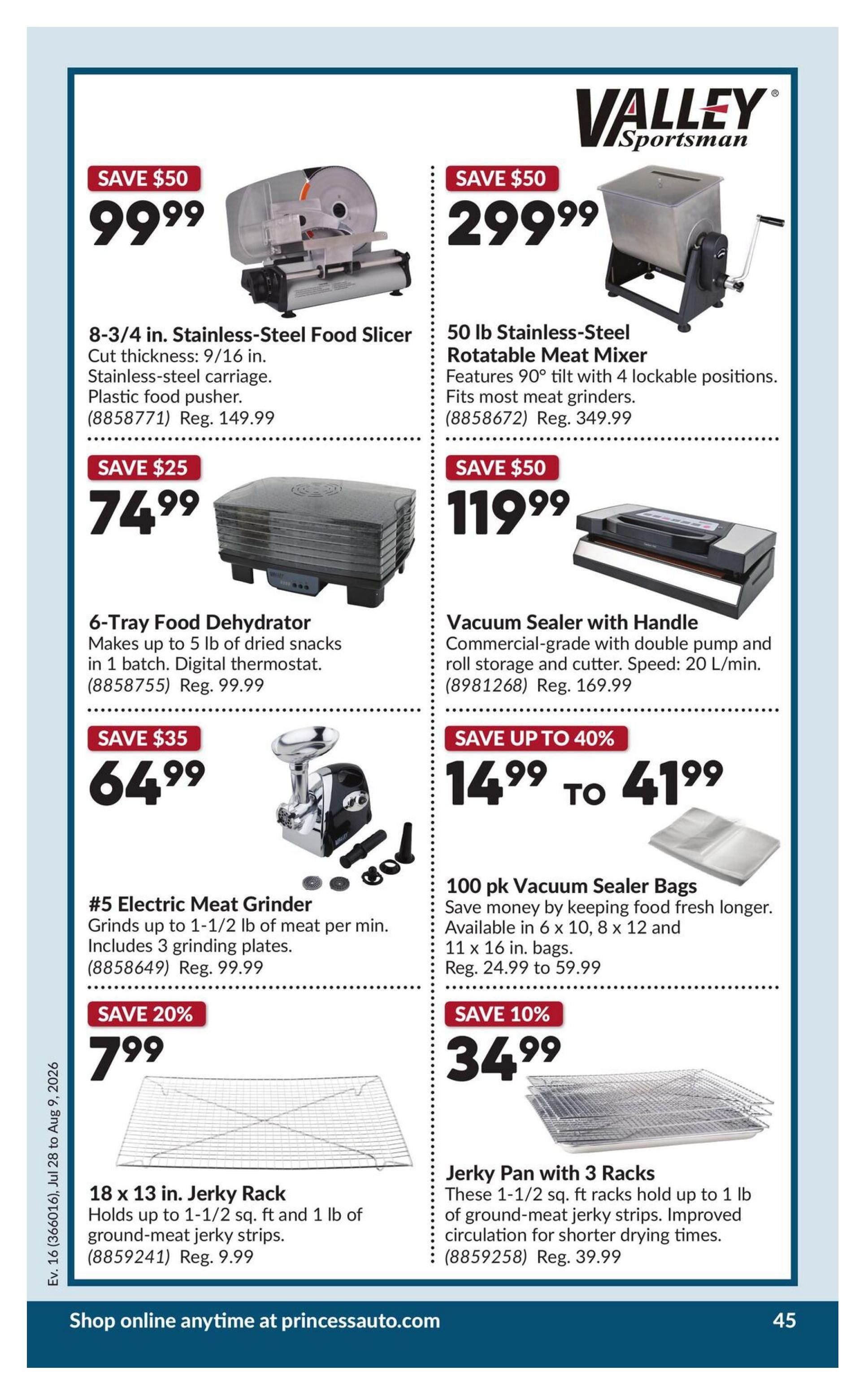 Princess Auto Flyer July 28 to August 9