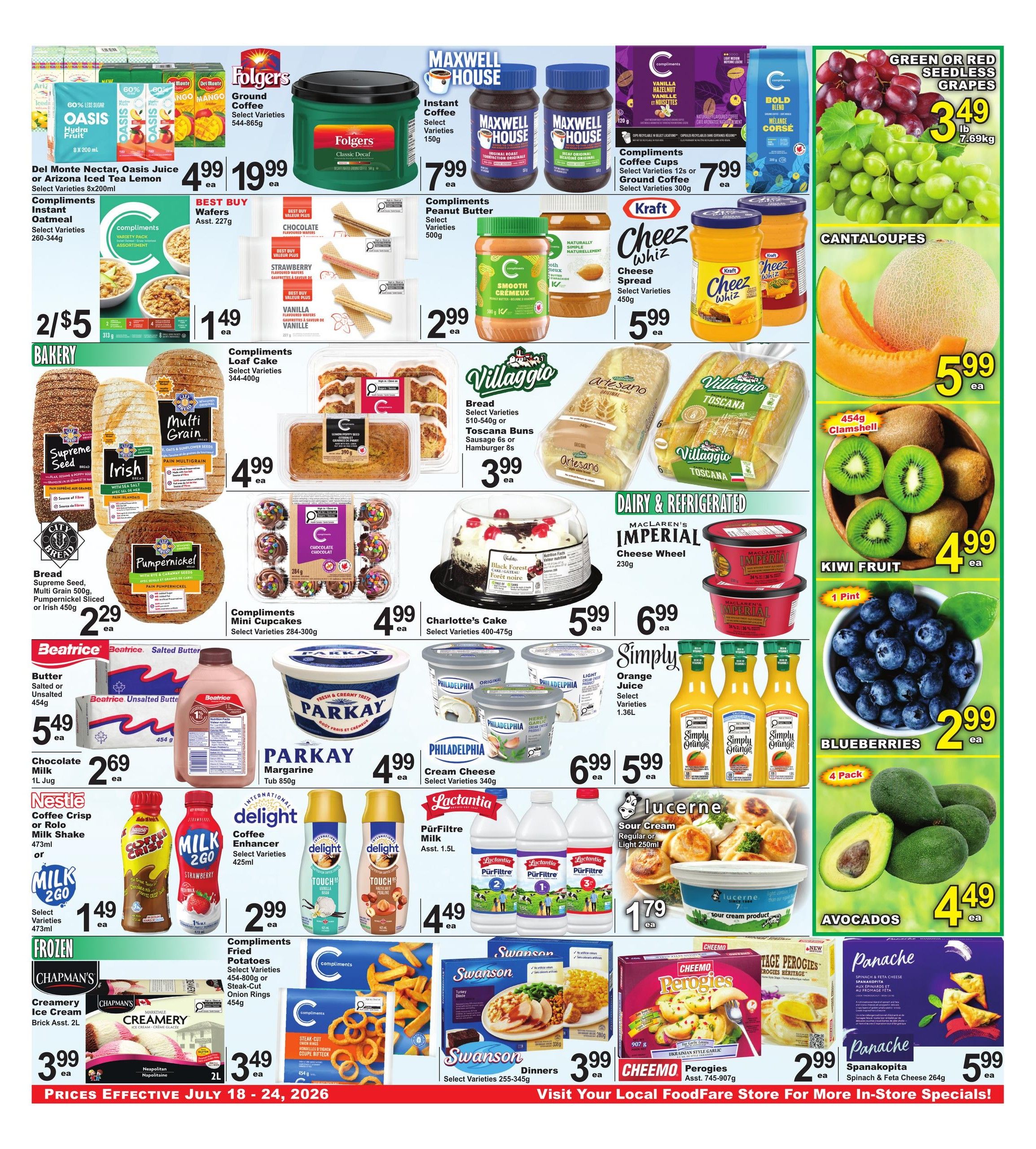 Food Fare Flyer July 18 to 24